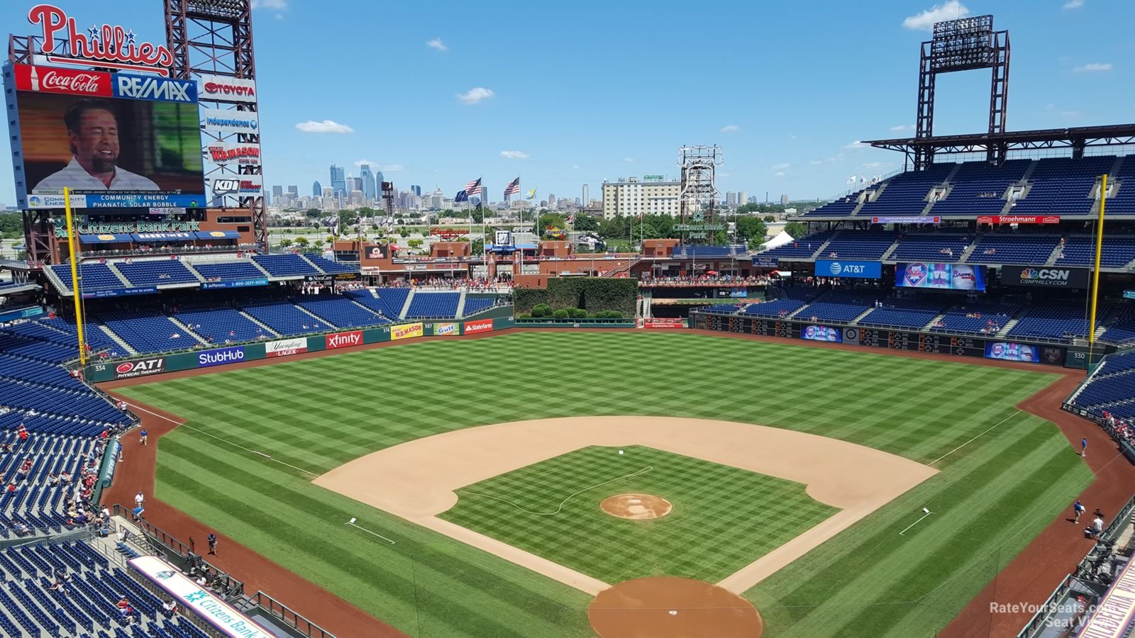 section 321, row 2 seat view  for baseball - citizens bank park