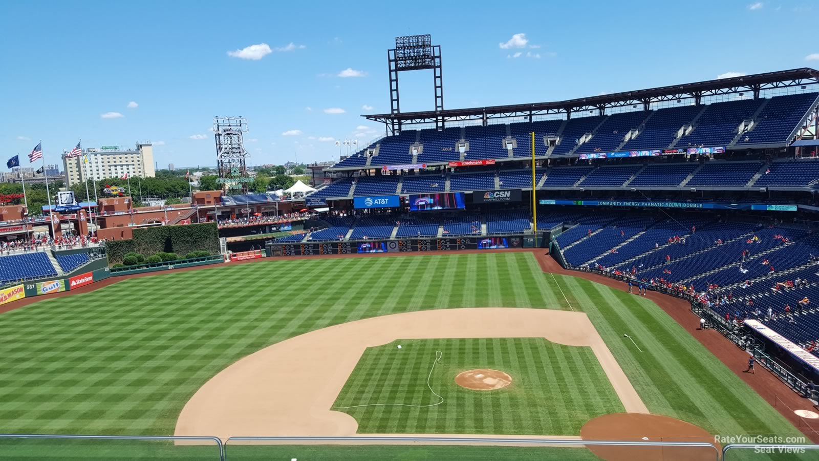 section 325, row 2 seat view  for baseball - citizens bank park