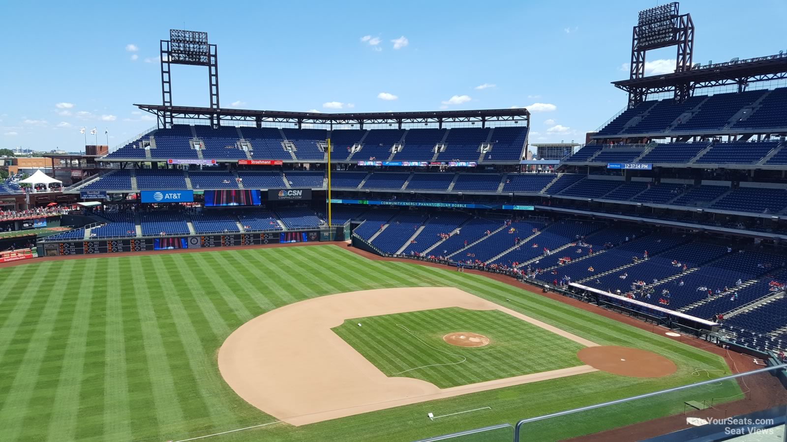 section 328, row 2 seat view  for baseball - citizens bank park