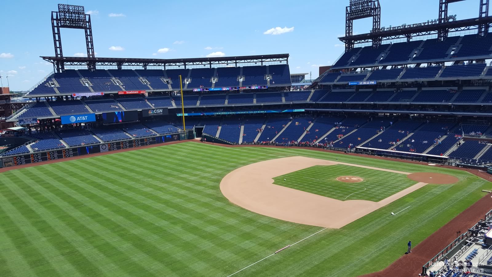 section 331, row 2 seat view  for baseball - citizens bank park
