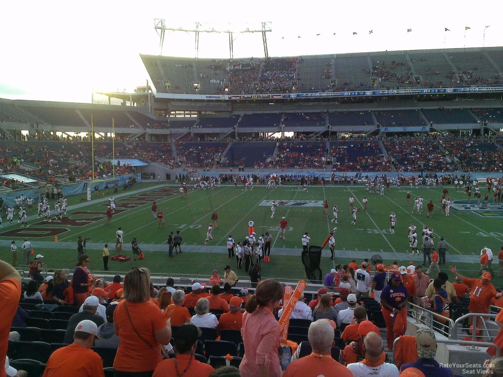 section 110, row w seat view  for football - camping world stadium