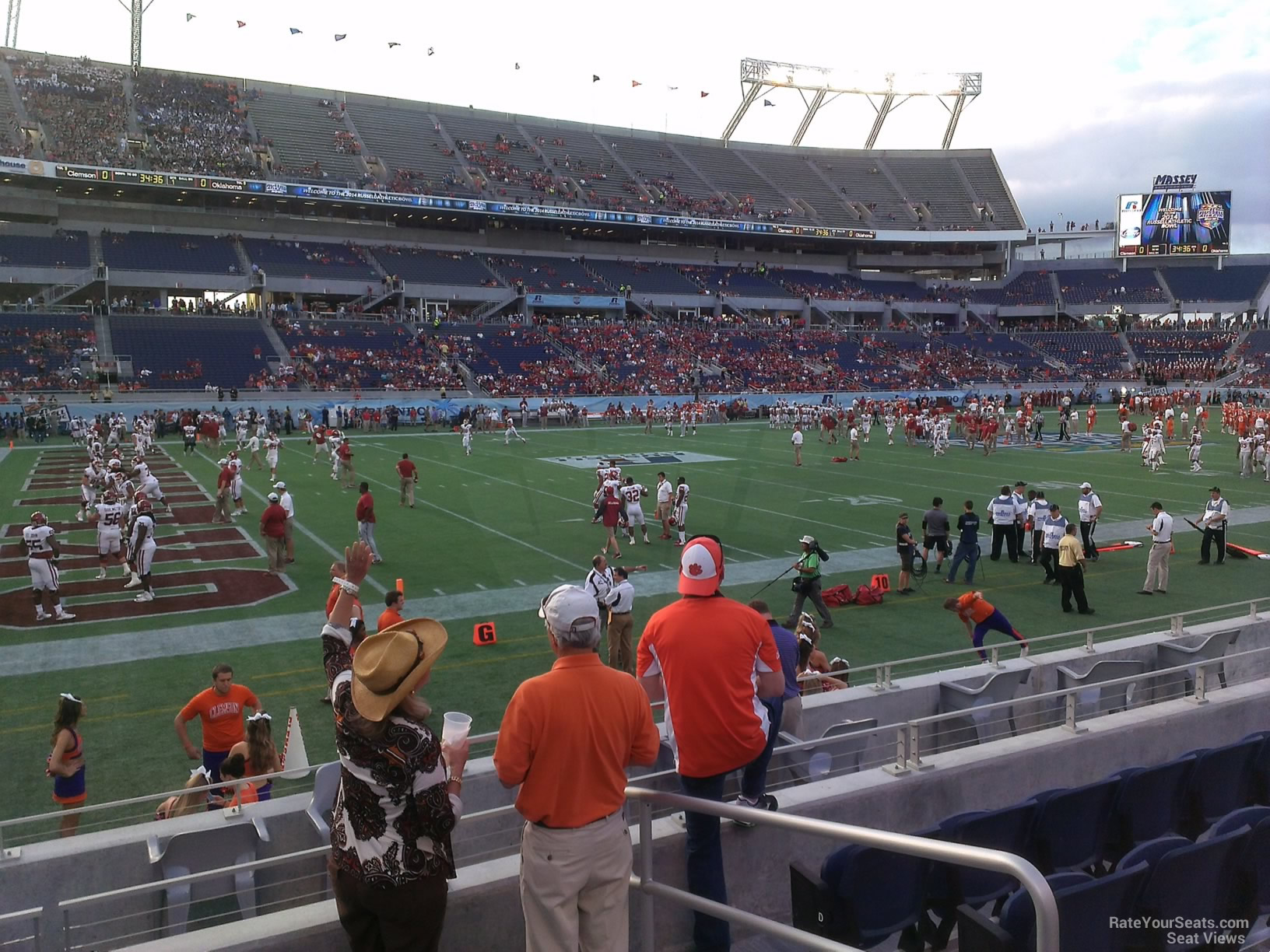 section 111, row h seat view for football - camping world stadium