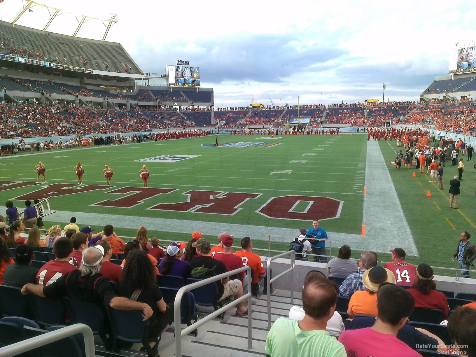 section 119, row h seat view  for football - camping world stadium