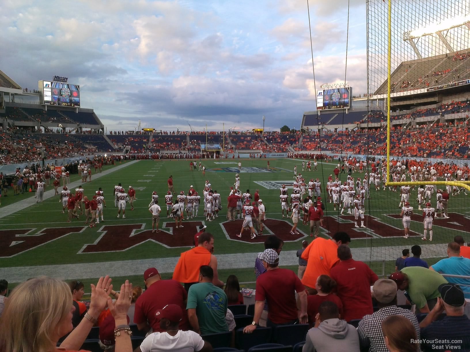 section 122, row h seat view  for football - camping world stadium