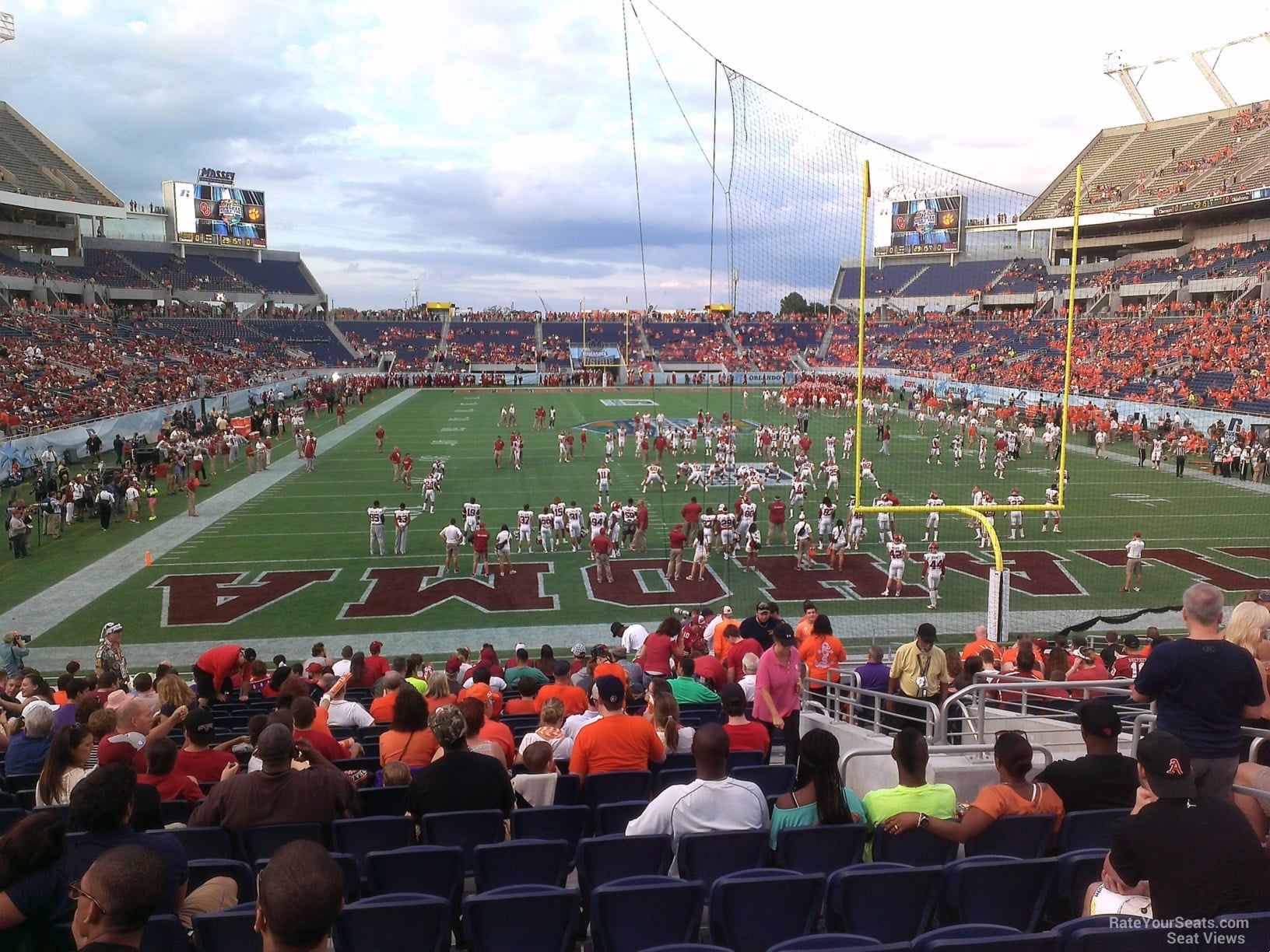 section 122, row w seat view  for football - camping world stadium