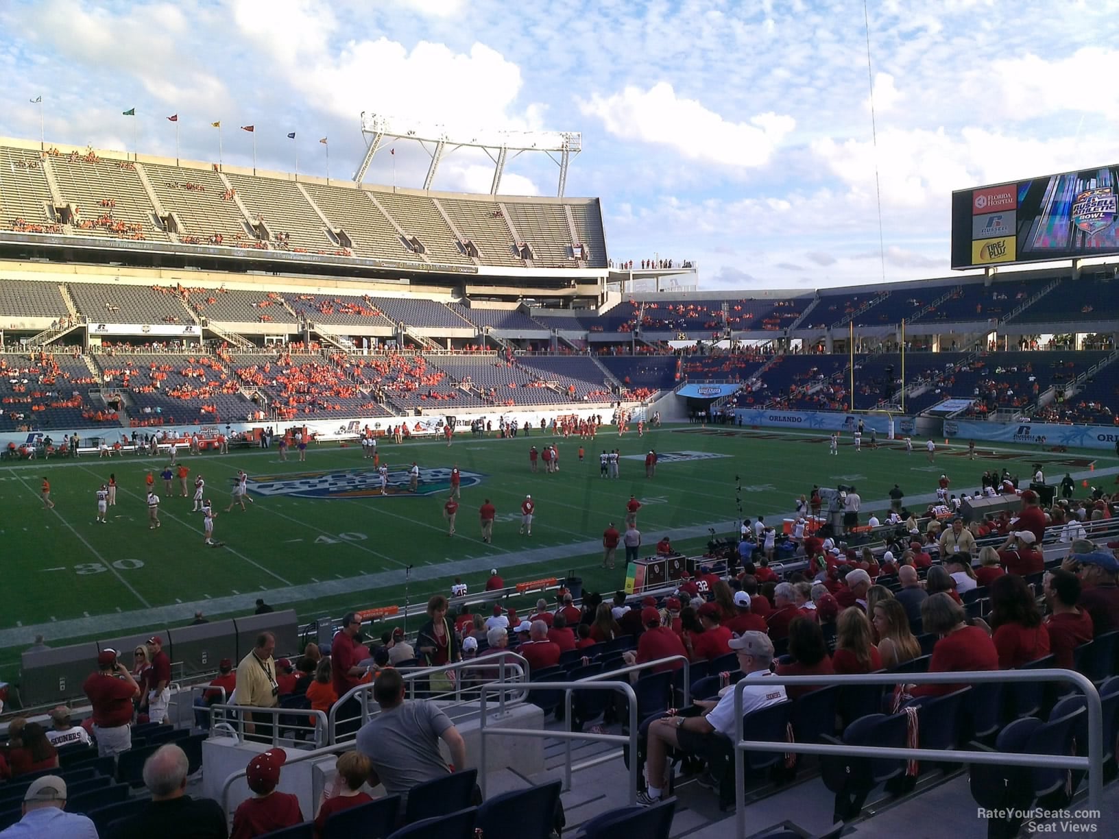 section 136, row w seat view  for football - camping world stadium