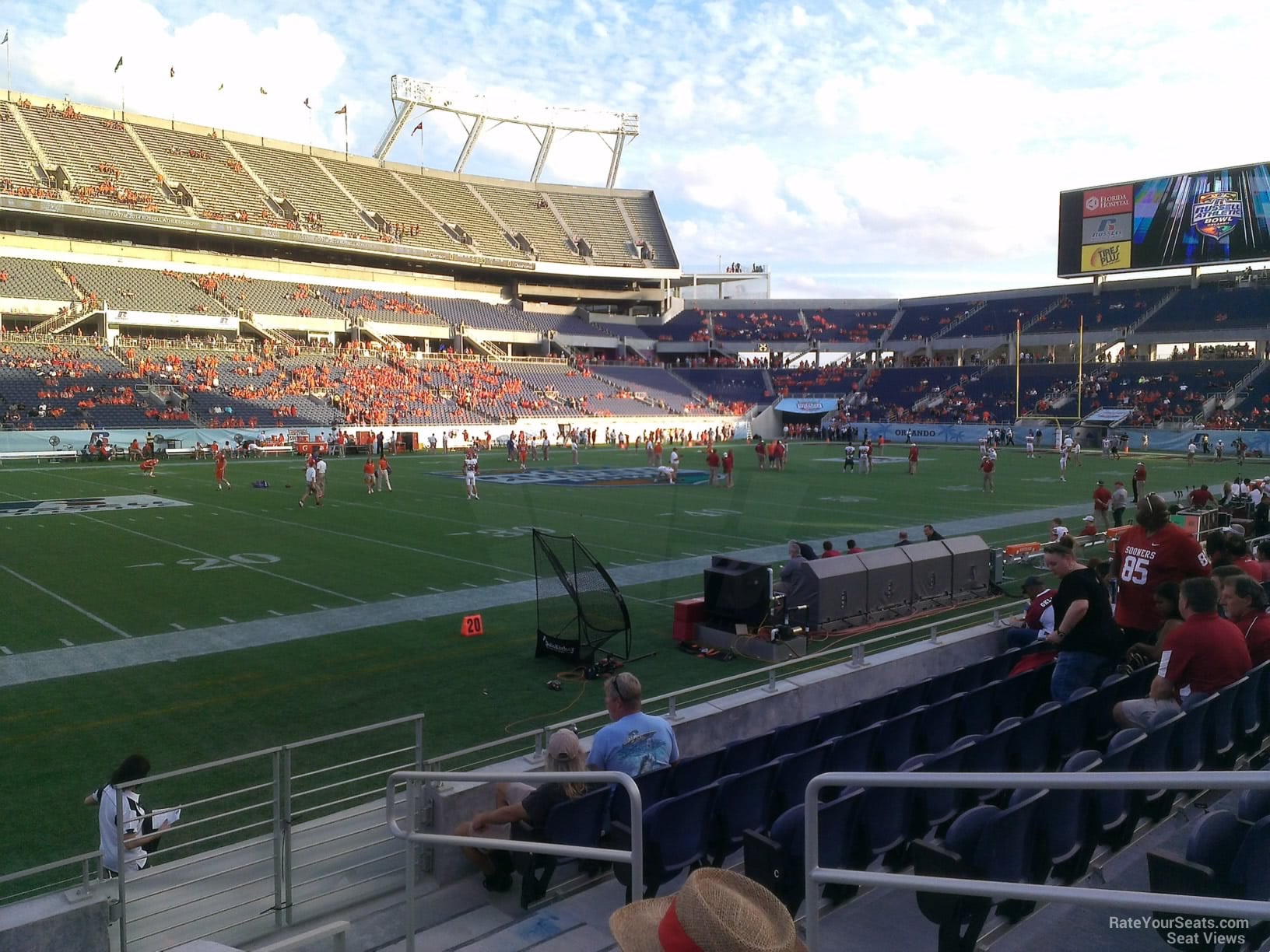 section 137, row h seat view  for football - camping world stadium