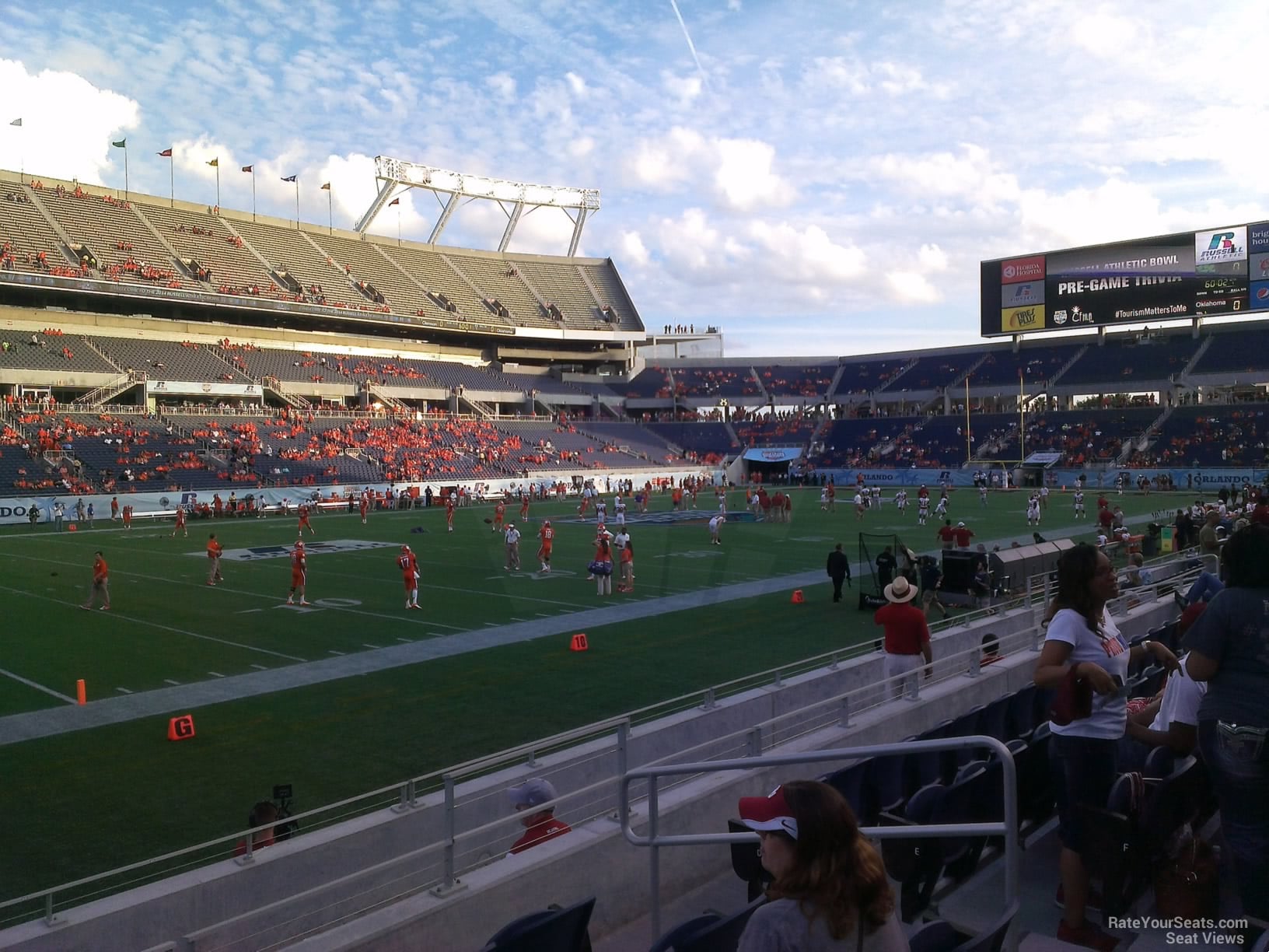 section 139, row h seat view  for football - camping world stadium