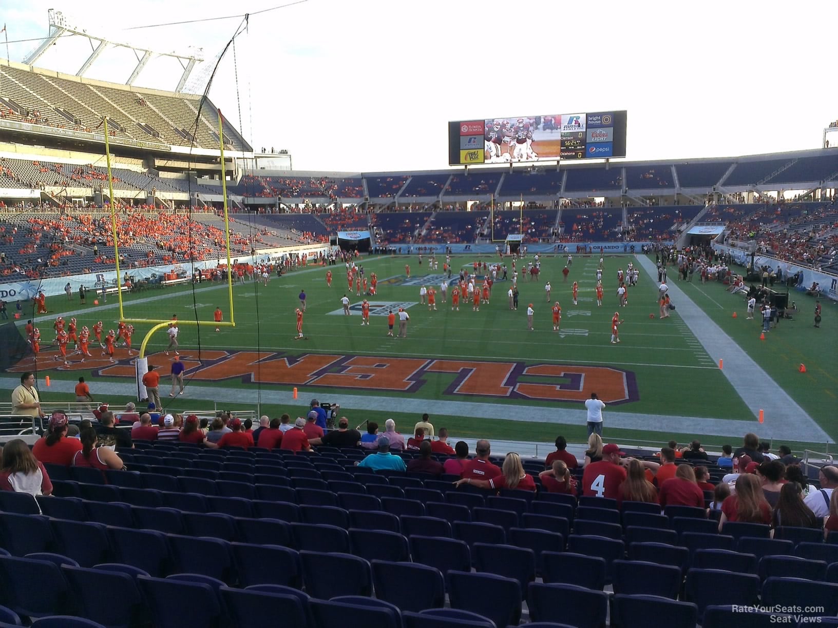 section 146, row w seat view  for football - camping world stadium