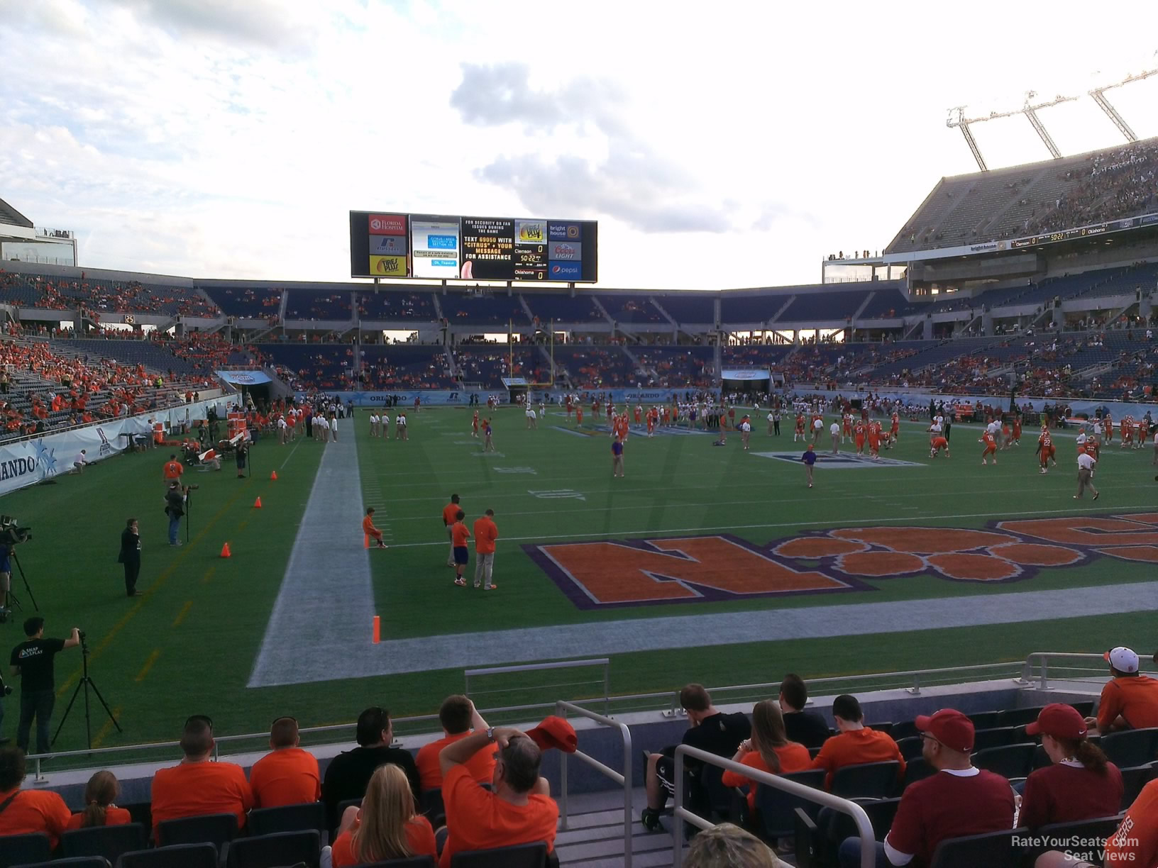 section 149, row h seat view  for football - camping world stadium