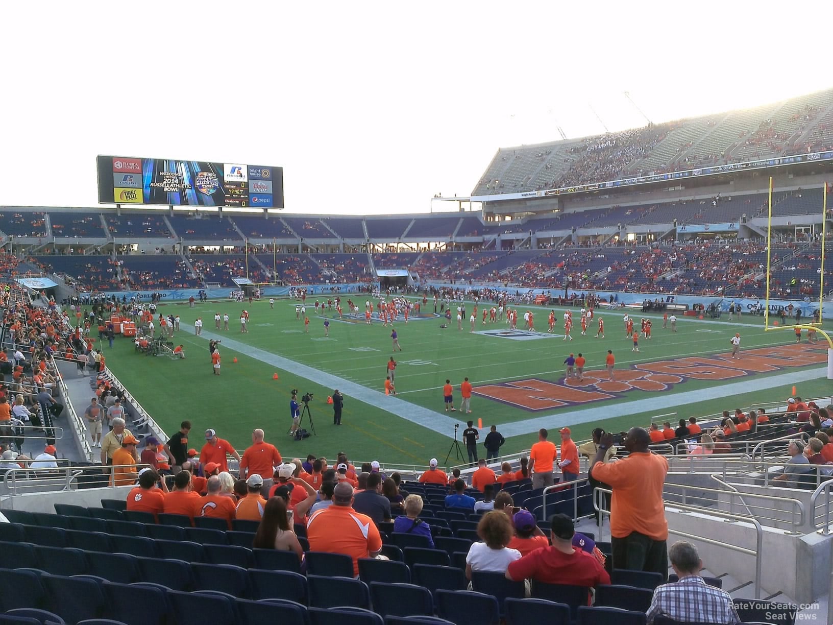 section 151, row w seat view  for football - camping world stadium
