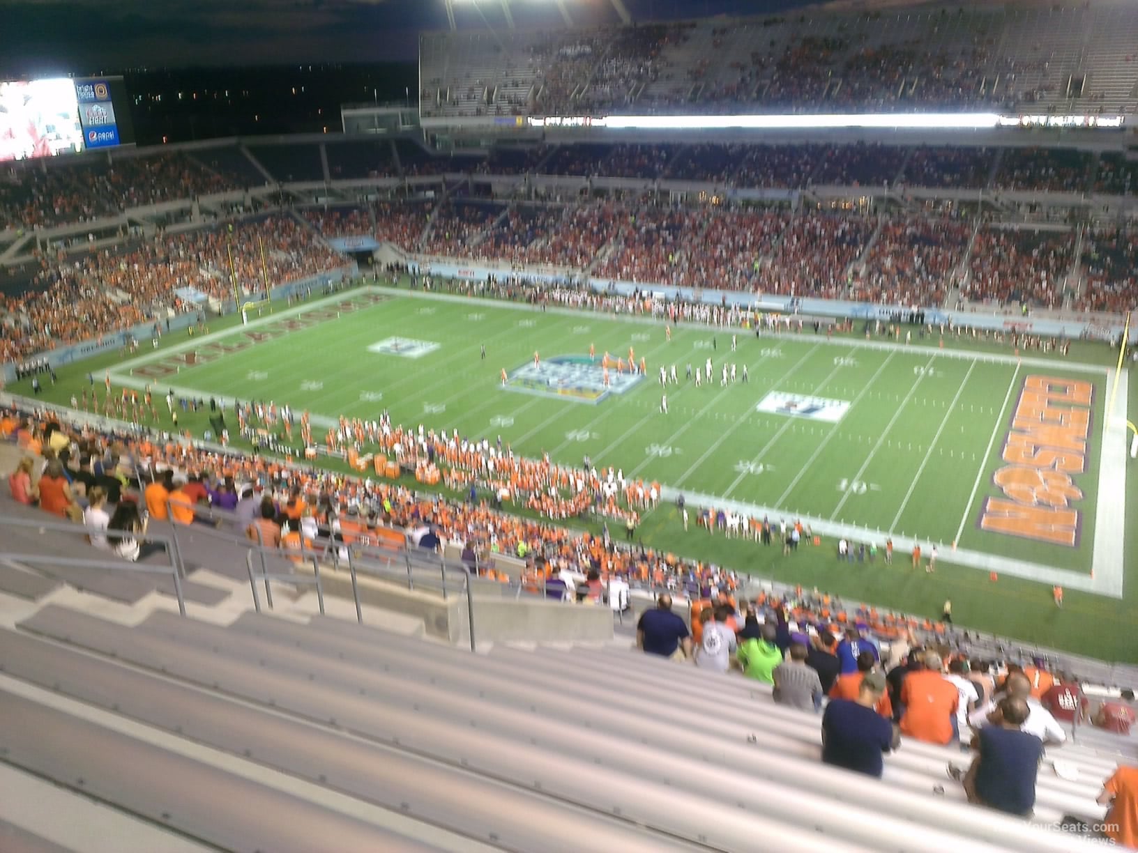 section 204, row w seat view  for football - camping world stadium