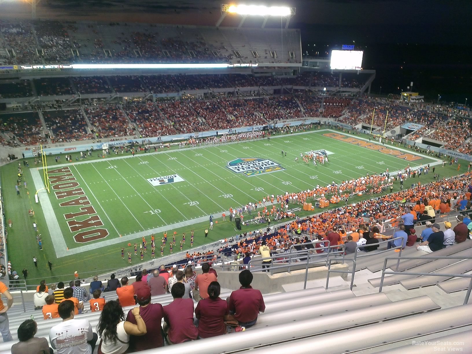 section 213, row w seat view  for football - camping world stadium