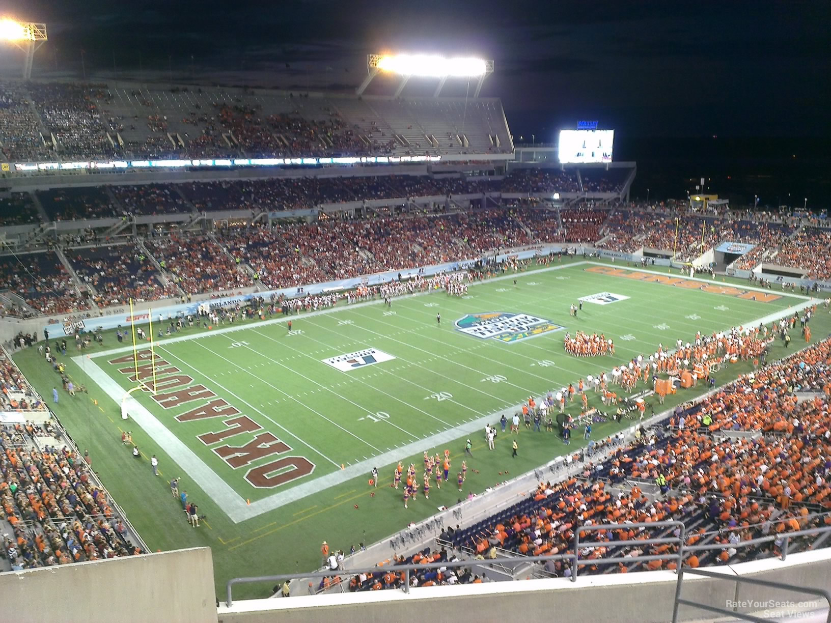 section 215, row h seat view  for football - camping world stadium