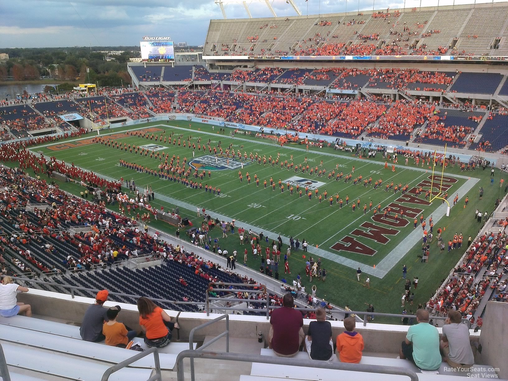 section 227, row h seat view  for football - camping world stadium