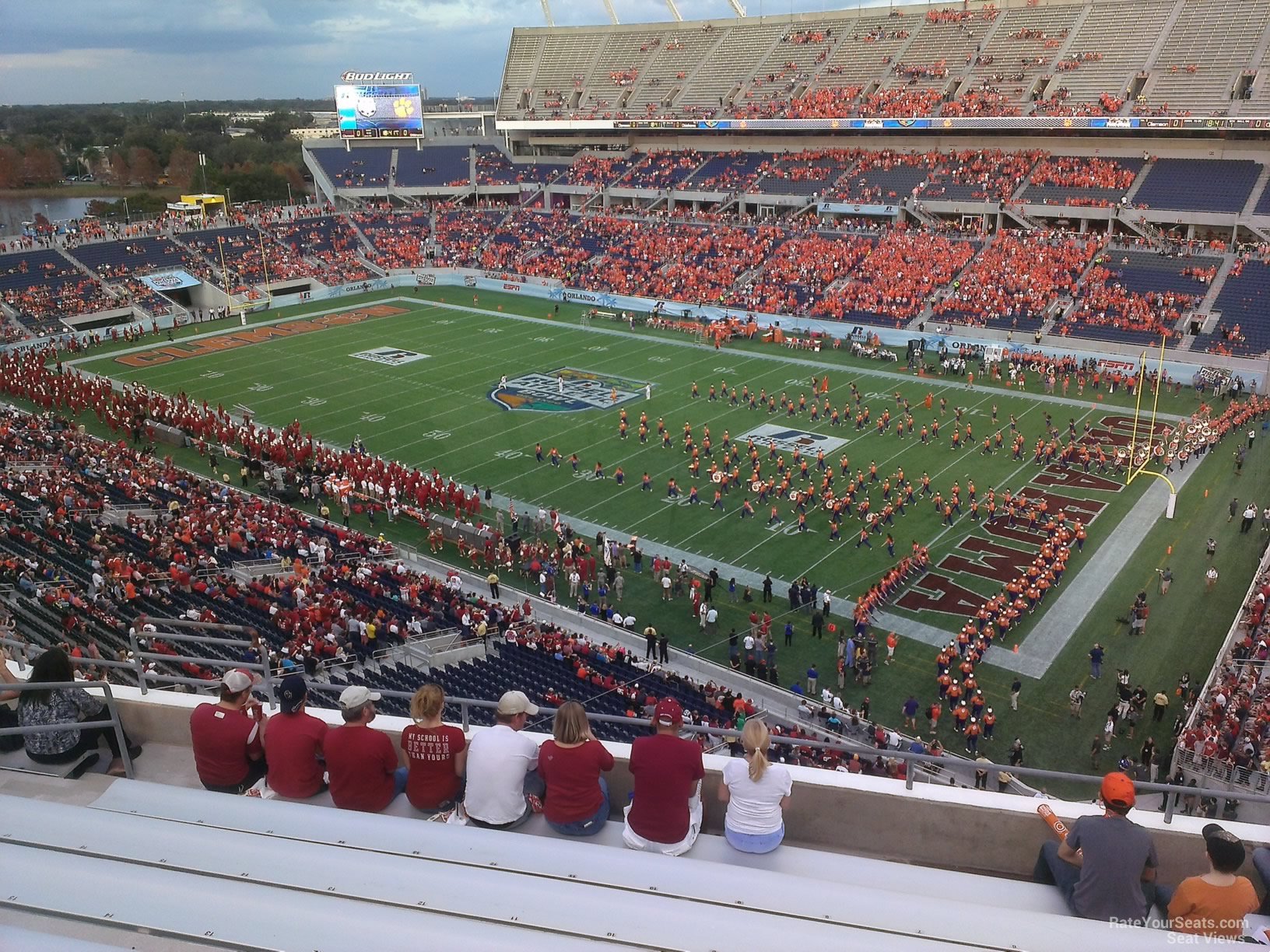 section 228, row h seat view  for football - camping world stadium