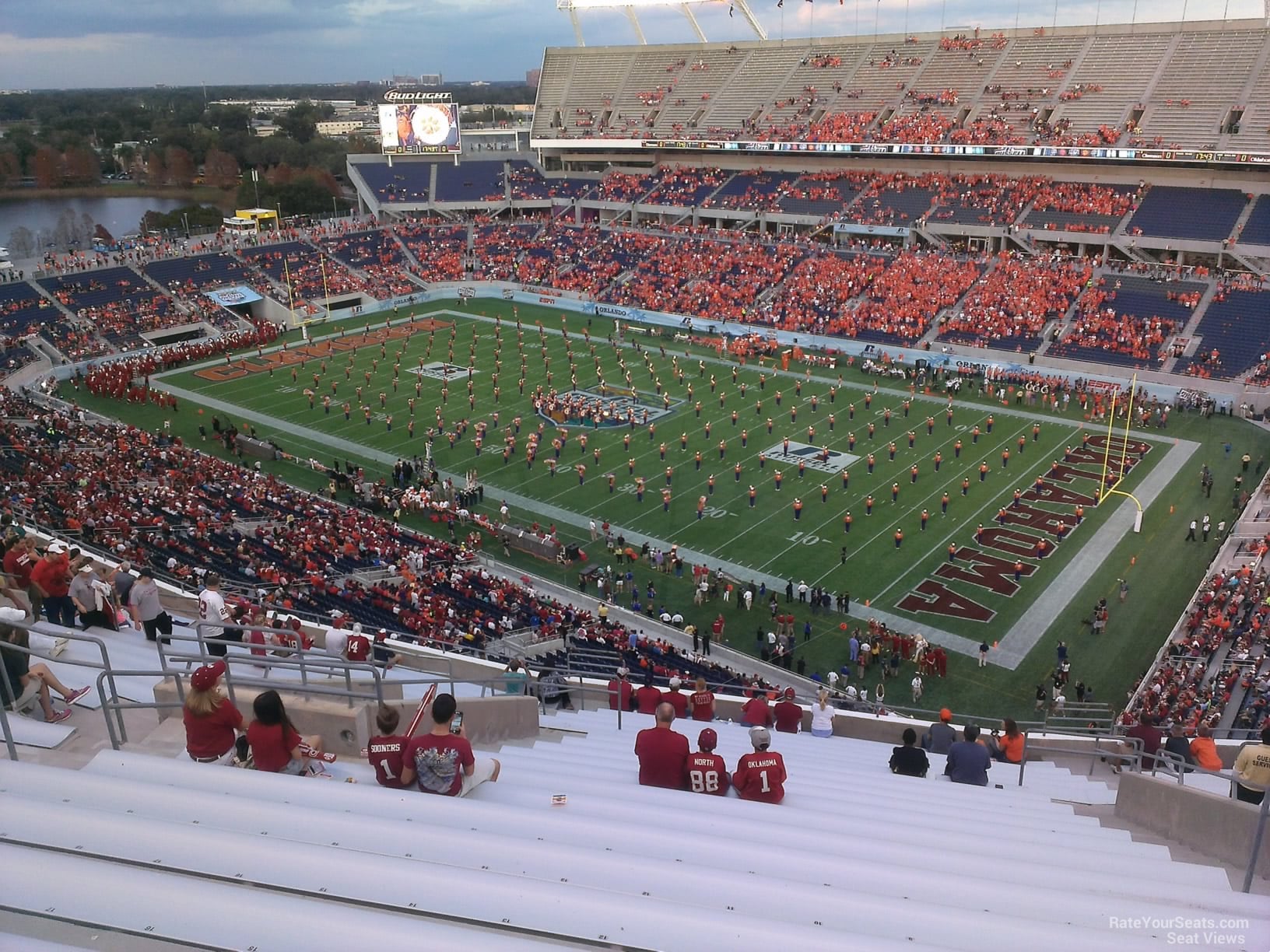 section 228, row w seat view for football - camping world stadium