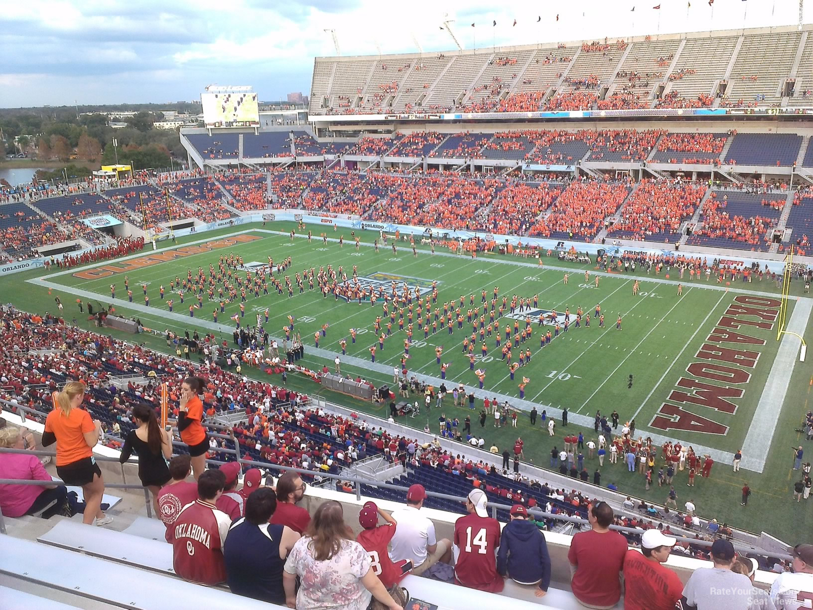 section 229, row h seat view  for football - camping world stadium