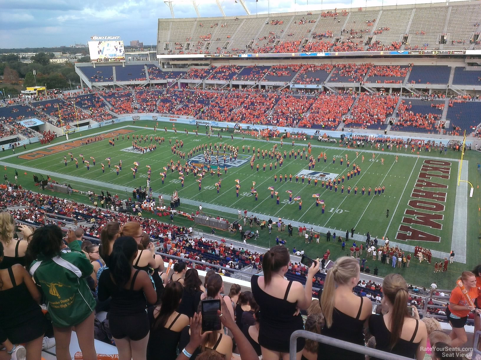 section 230, row h seat view  for football - camping world stadium