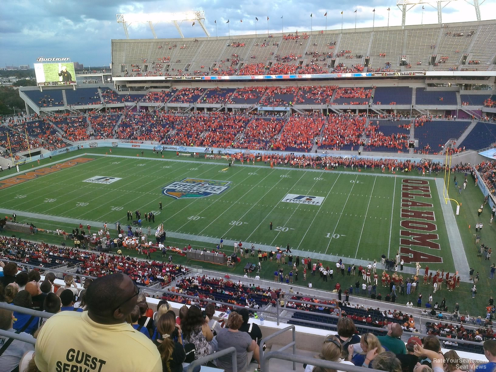 section 231, row h seat view  for football - camping world stadium