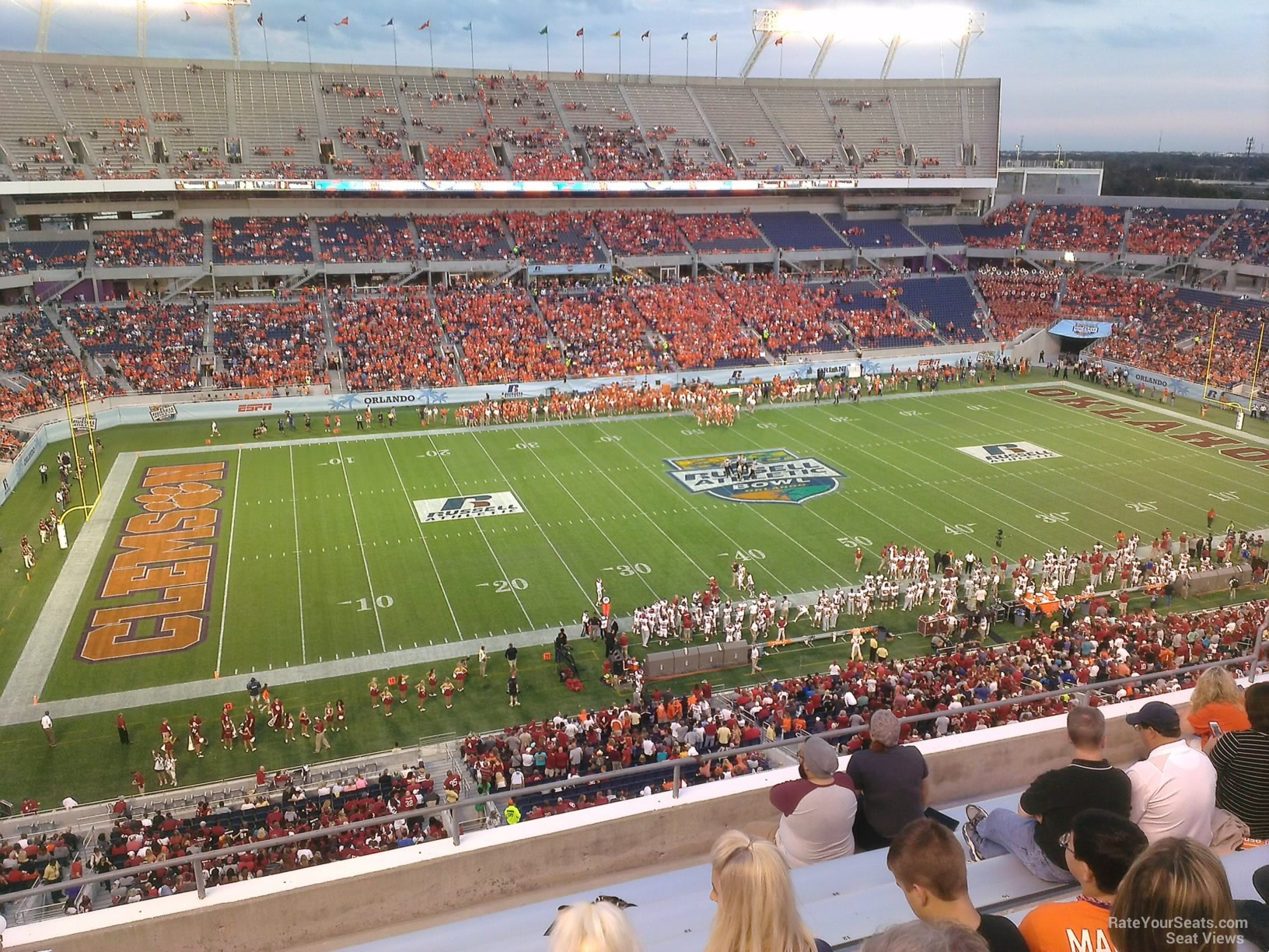 section 237, row h seat view  for football - camping world stadium