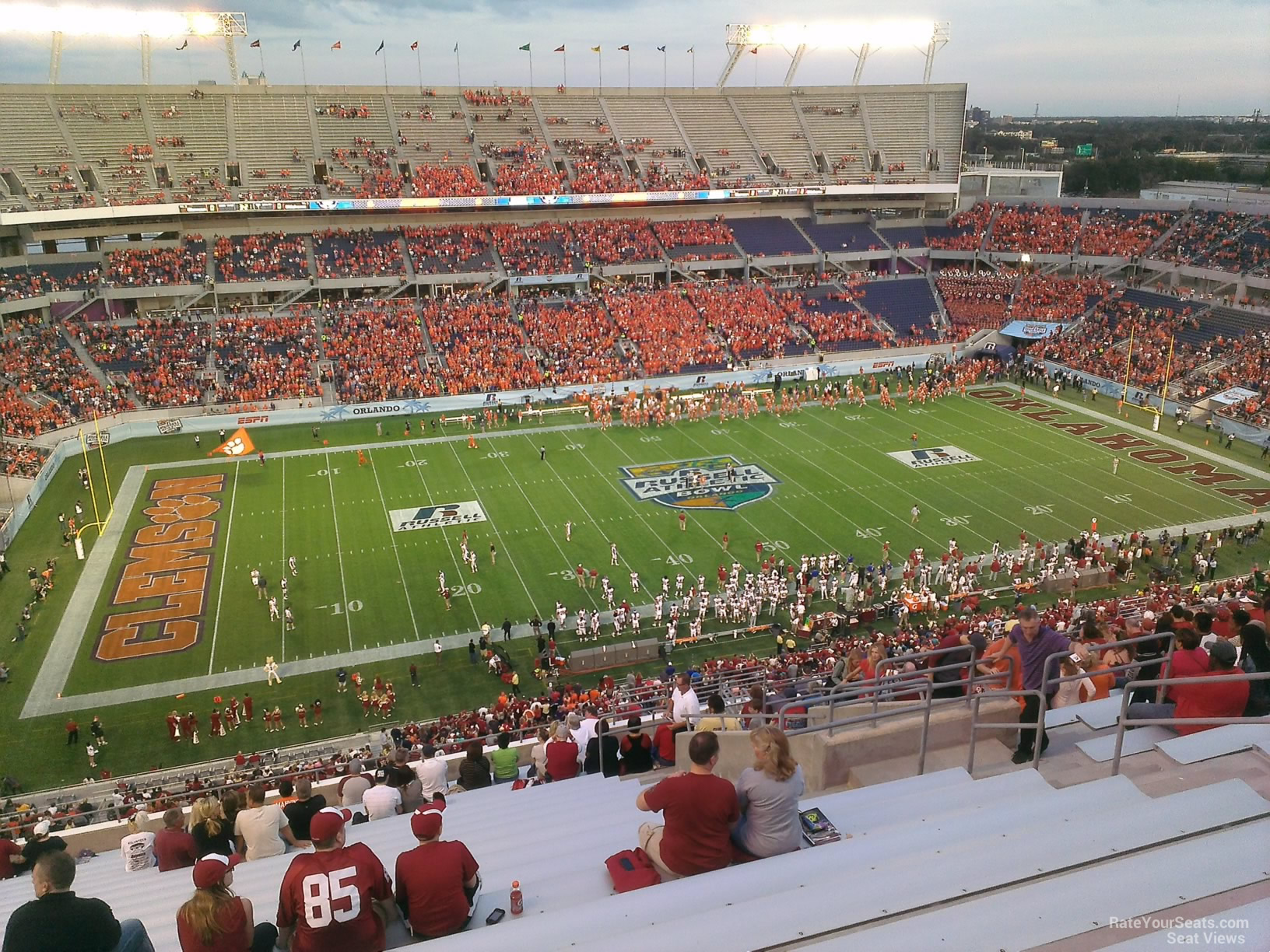 section 237, row w seat view for football - camping world stadium