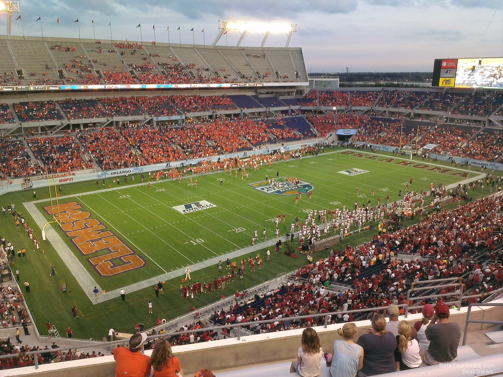 section 240, row h seat view  for football - camping world stadium