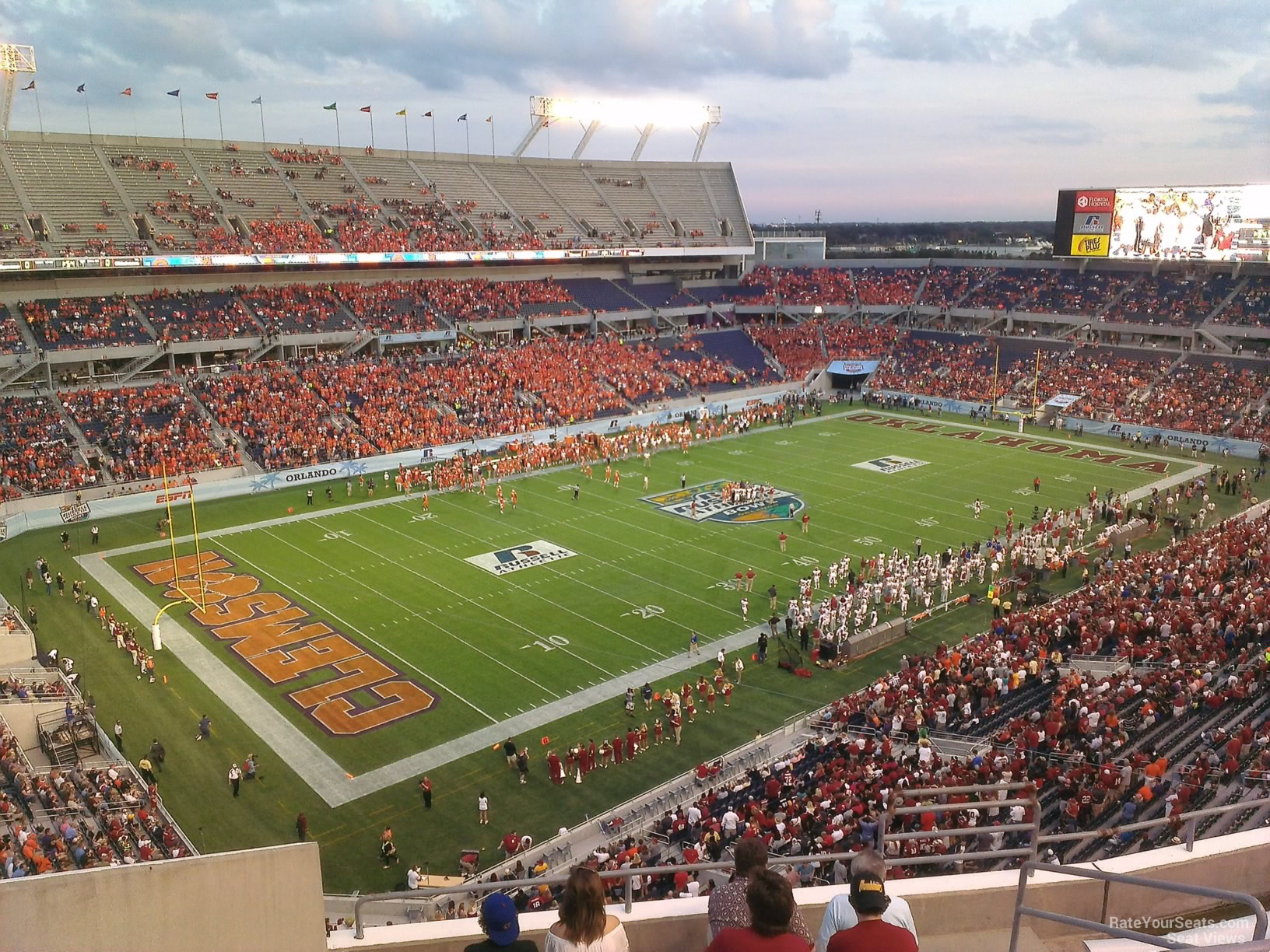 section 241, row h seat view  for football - camping world stadium