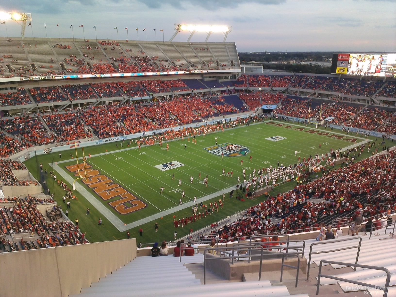 section 241, row w seat view for football - camping world stadium