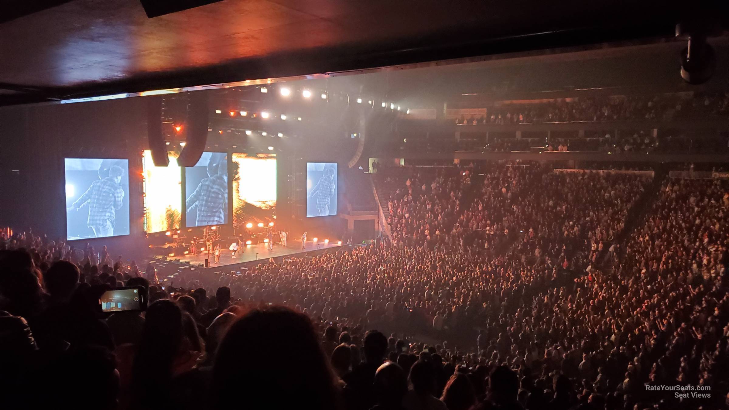 section 1, row bar seat view  for concert - climate pledge arena