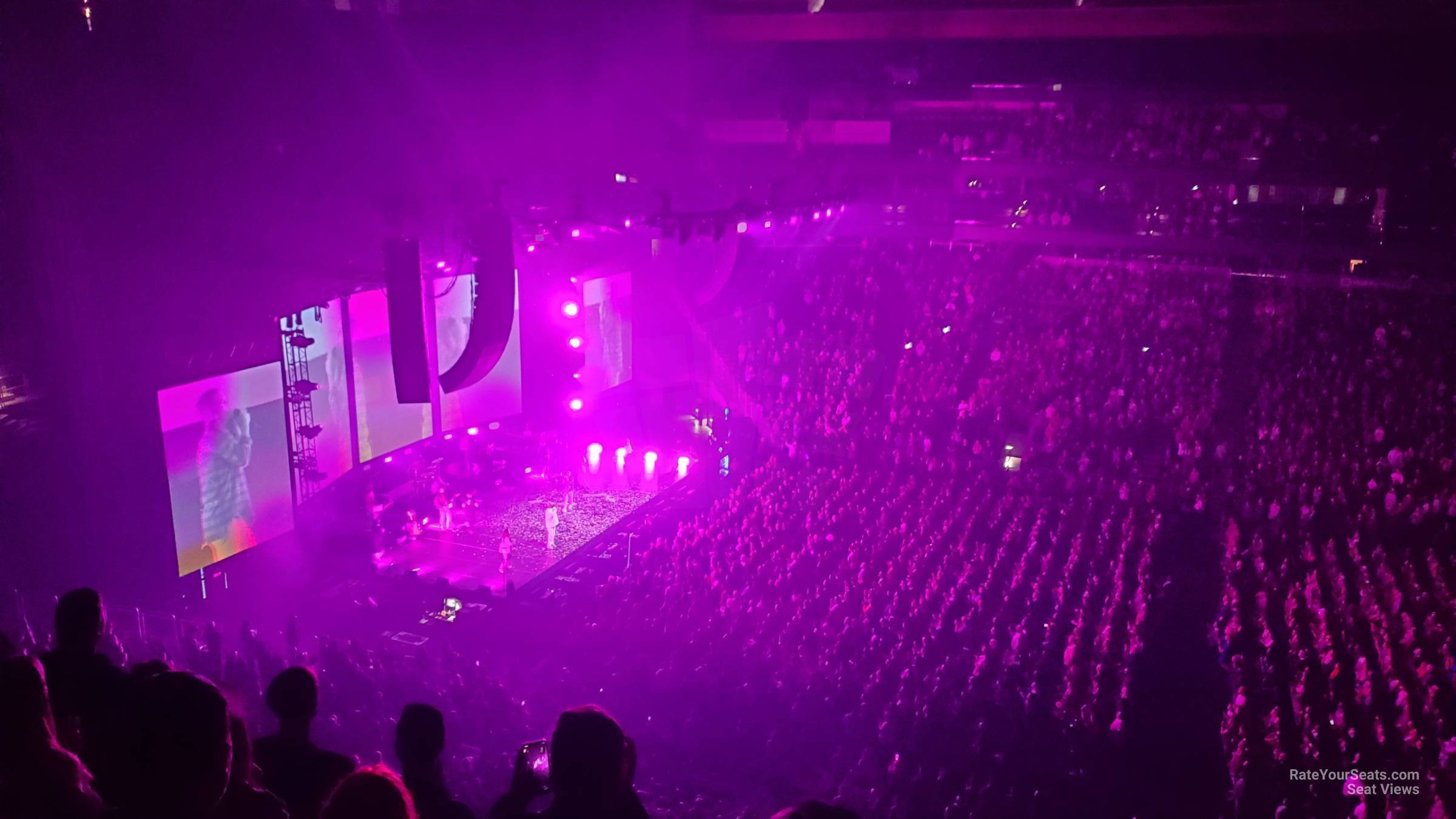 section 102, row bar seat view  for concert - climate pledge arena