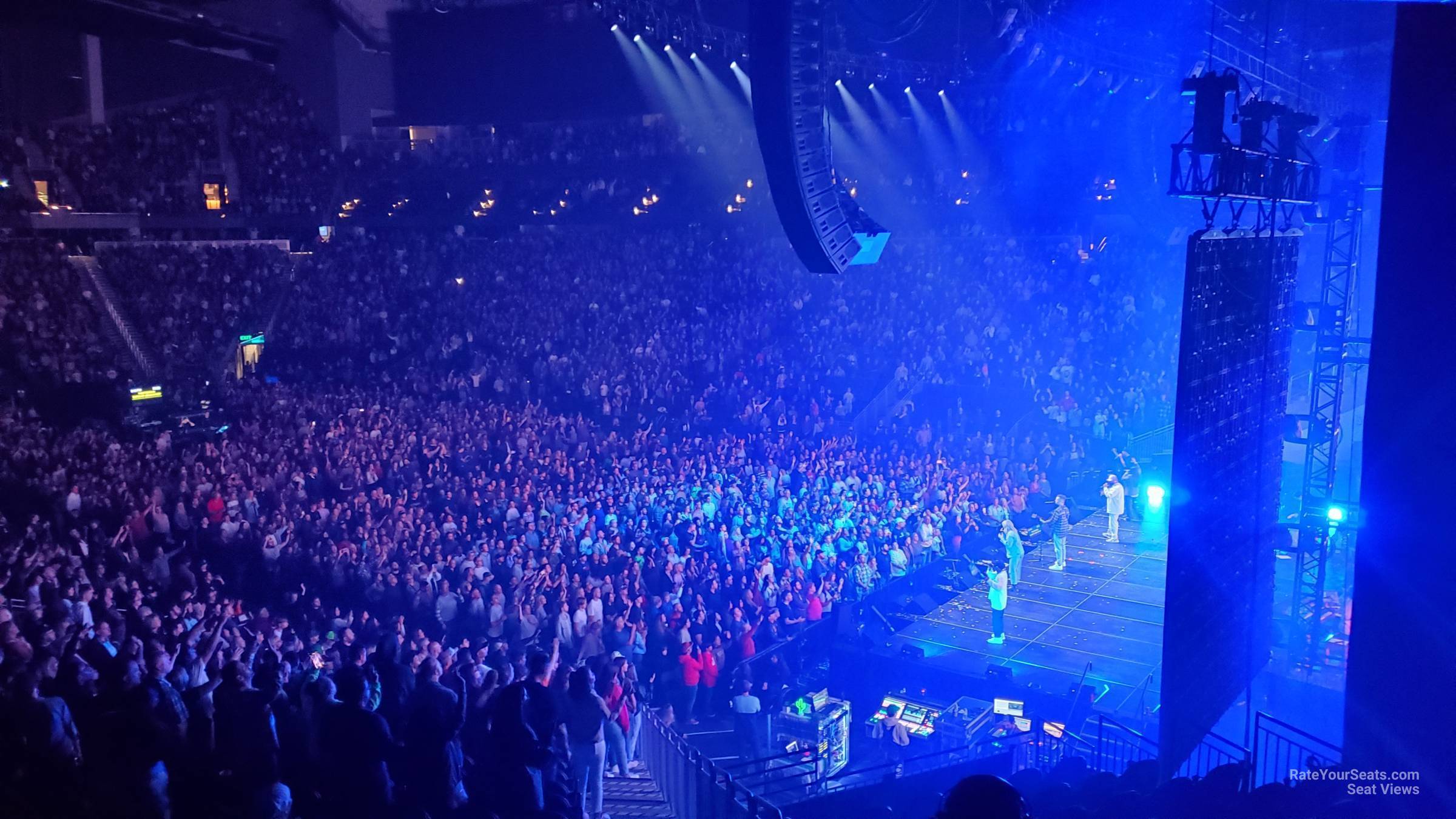 section 11, row bar seat view  for concert - climate pledge arena