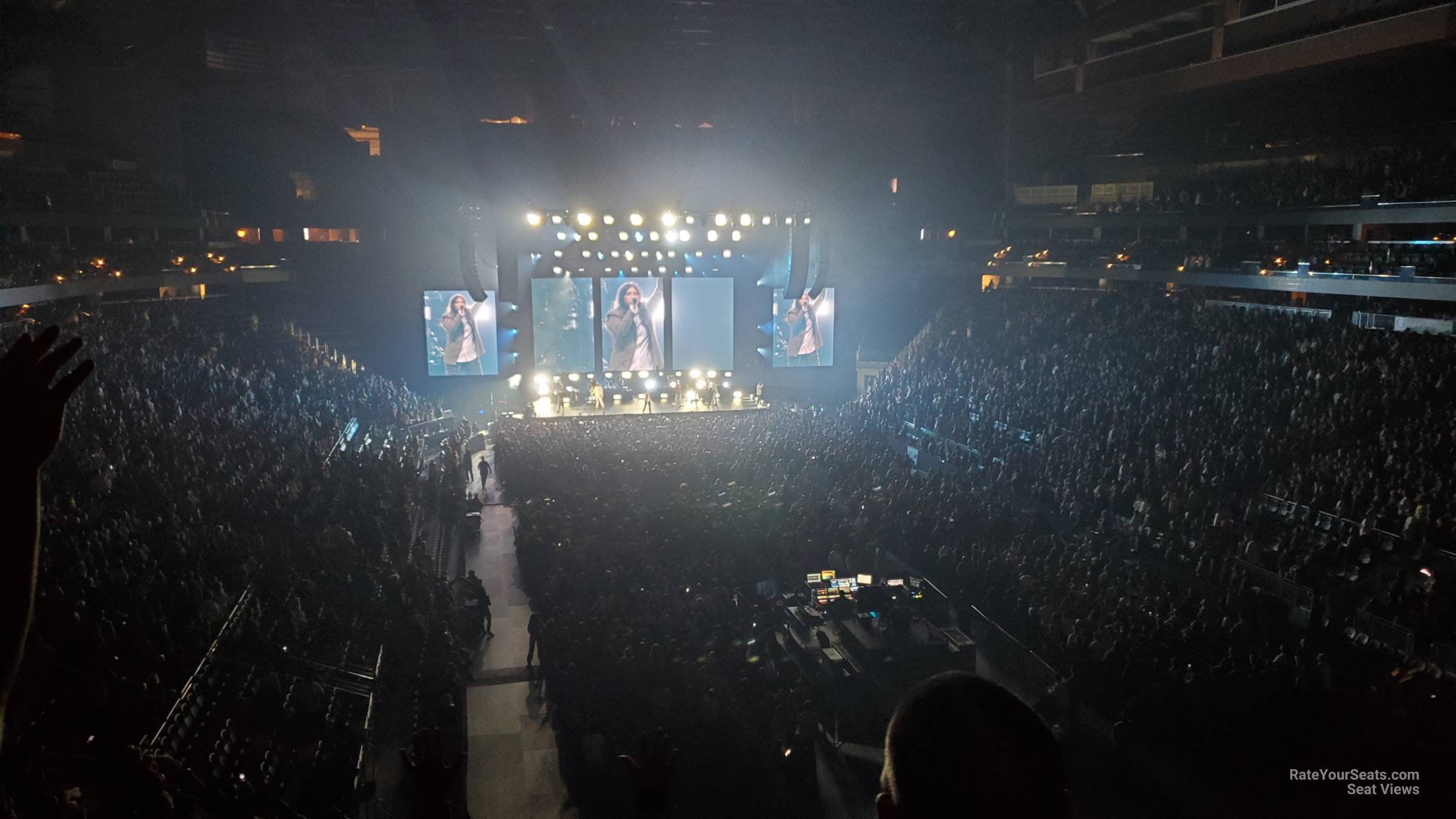 section 122, row c seat view  for concert - climate pledge arena