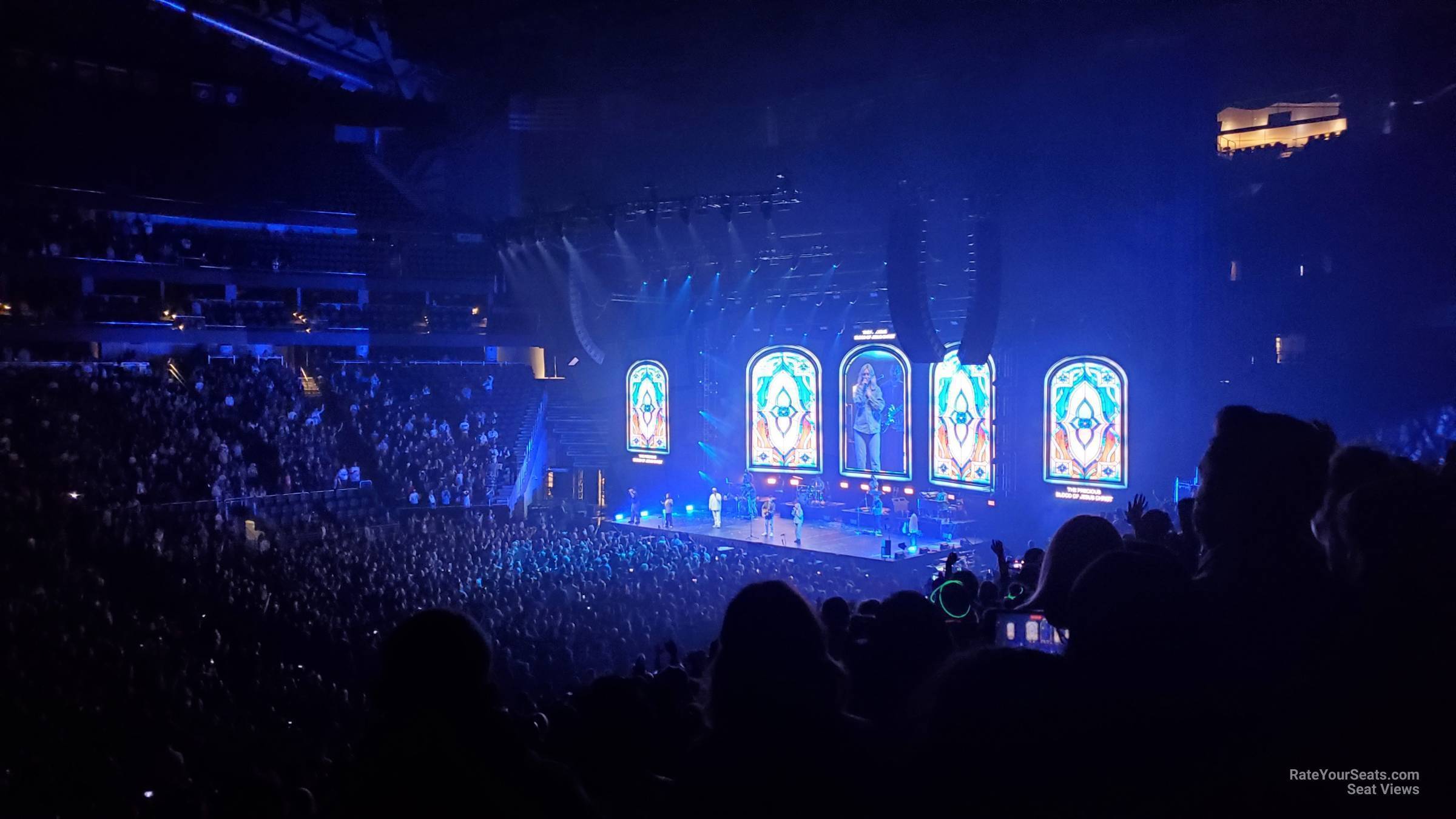 section 15, row bar seat view  for concert - climate pledge arena