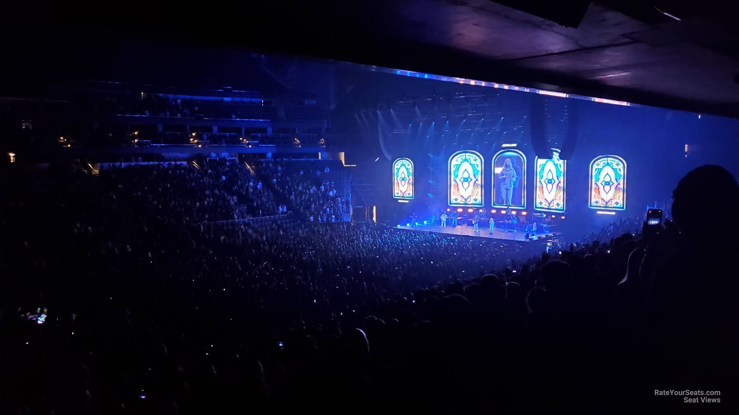 section 16, row bar seat view  for concert - climate pledge arena