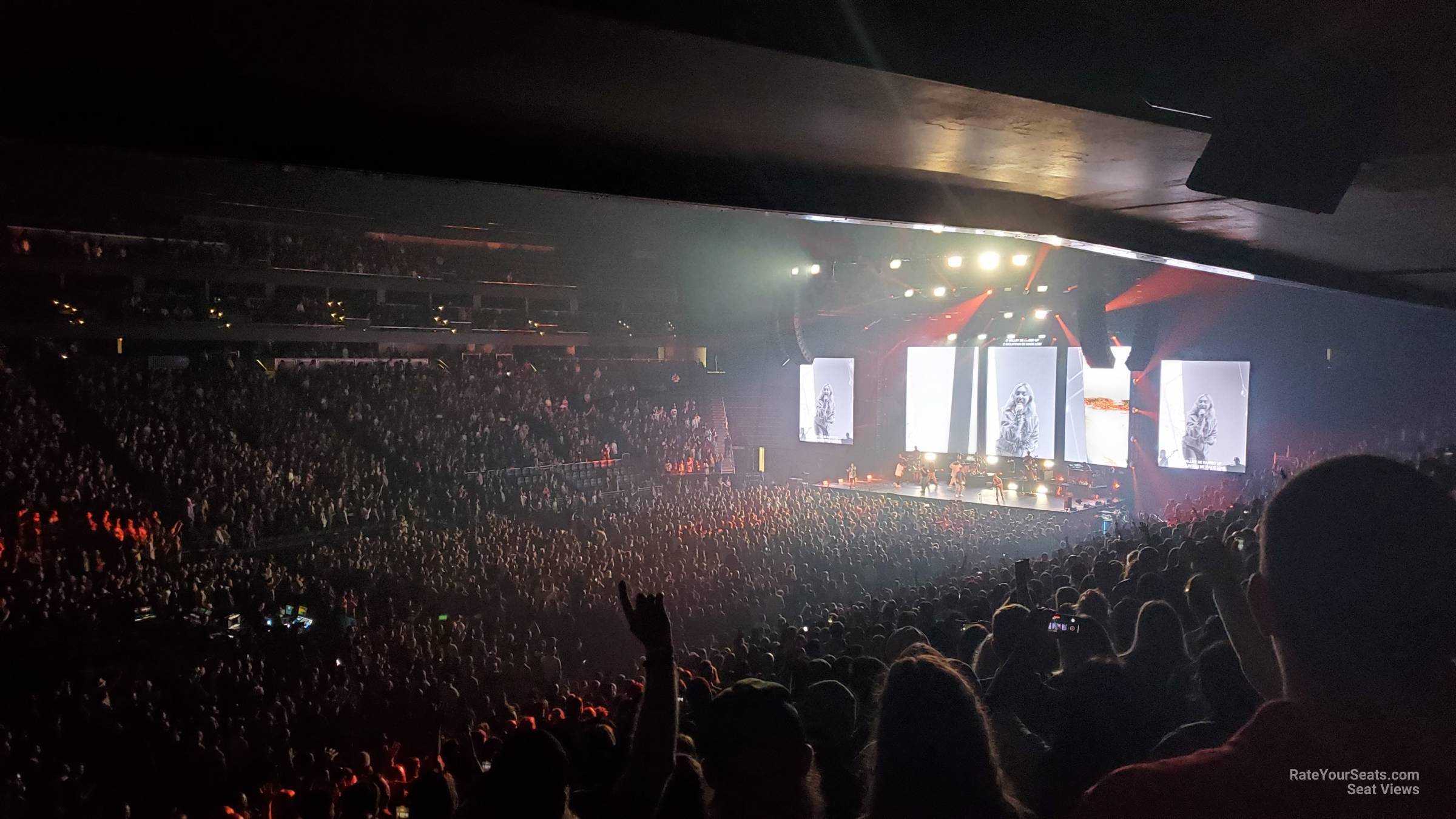 section 17, row bar seat view  for concert - climate pledge arena