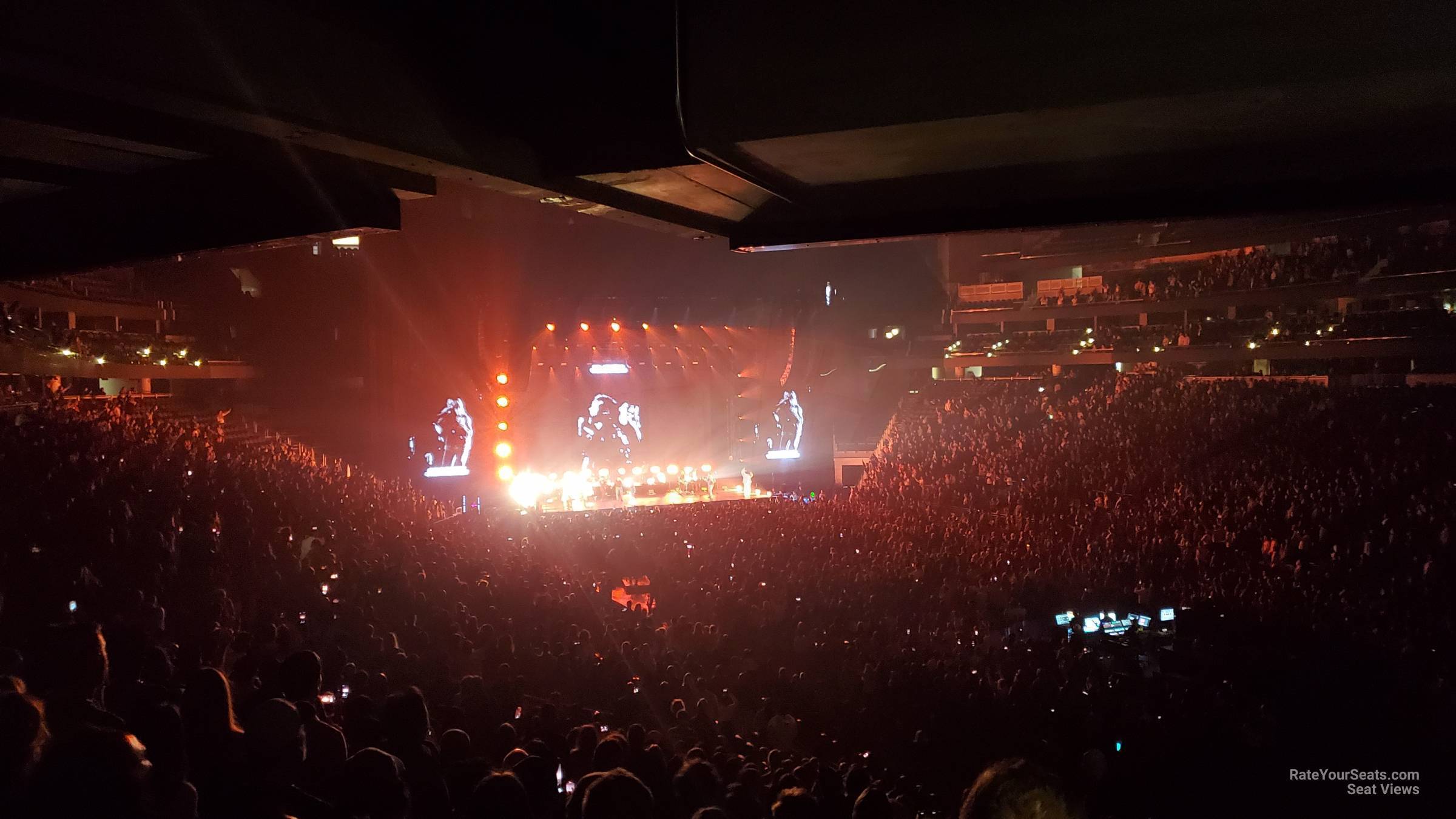 section 24, row bar seat view  for concert - climate pledge arena