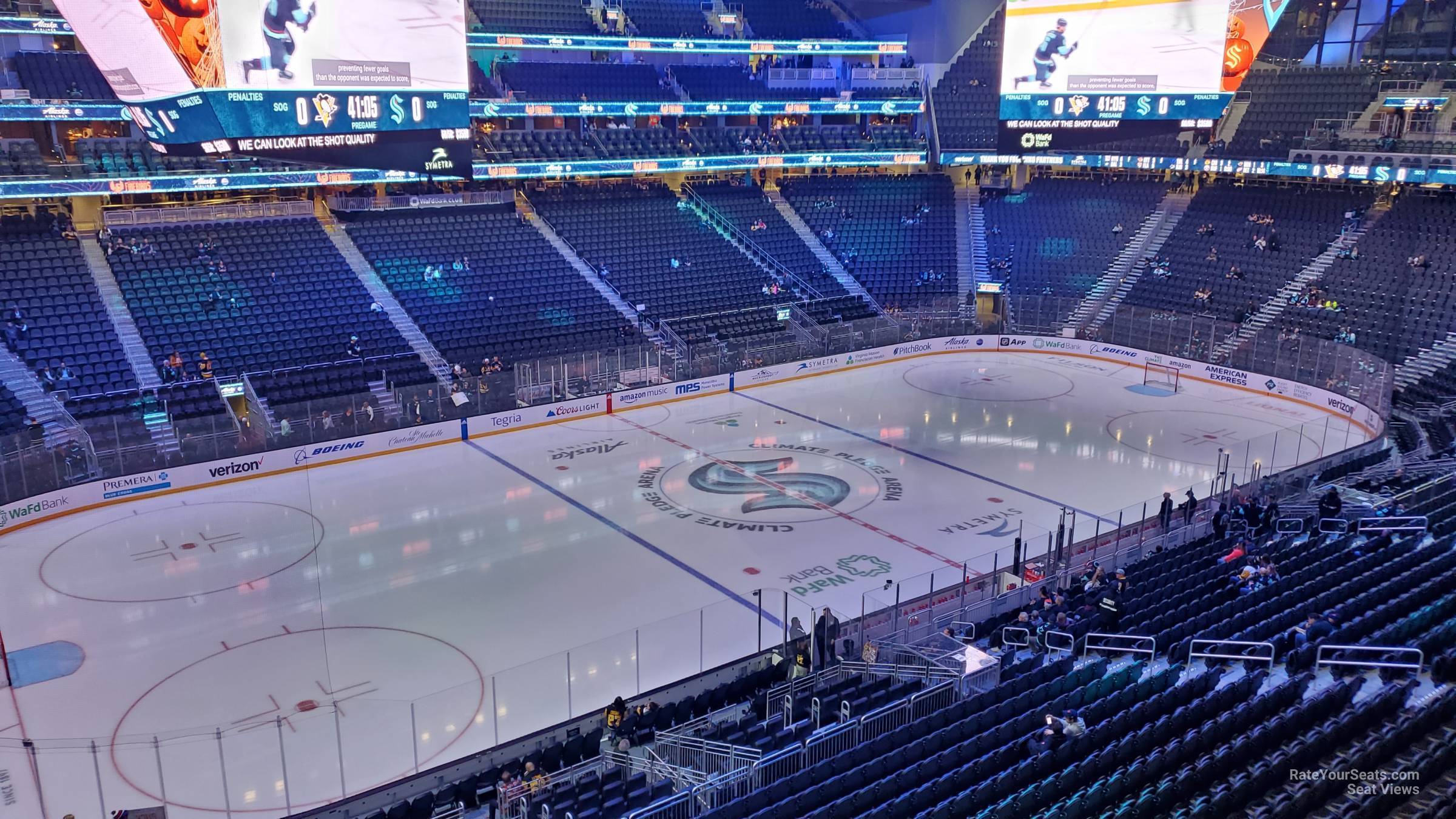 section 103, row a seat view for hockey - climate pledge arena