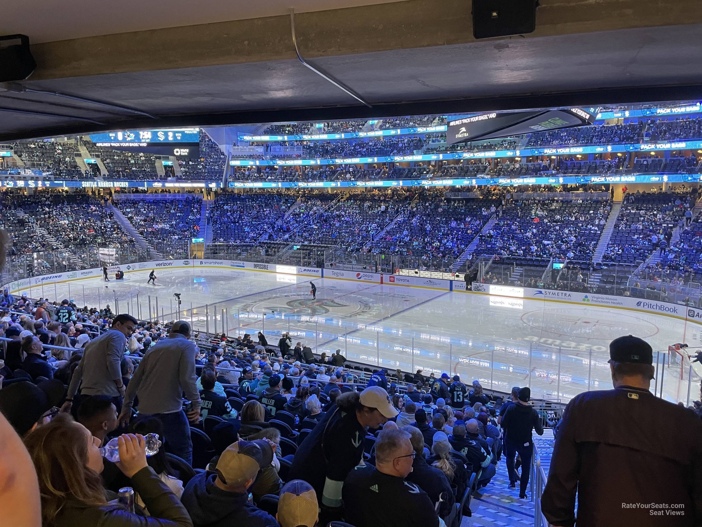 section 12 seat view  for hockey - climate pledge arena
