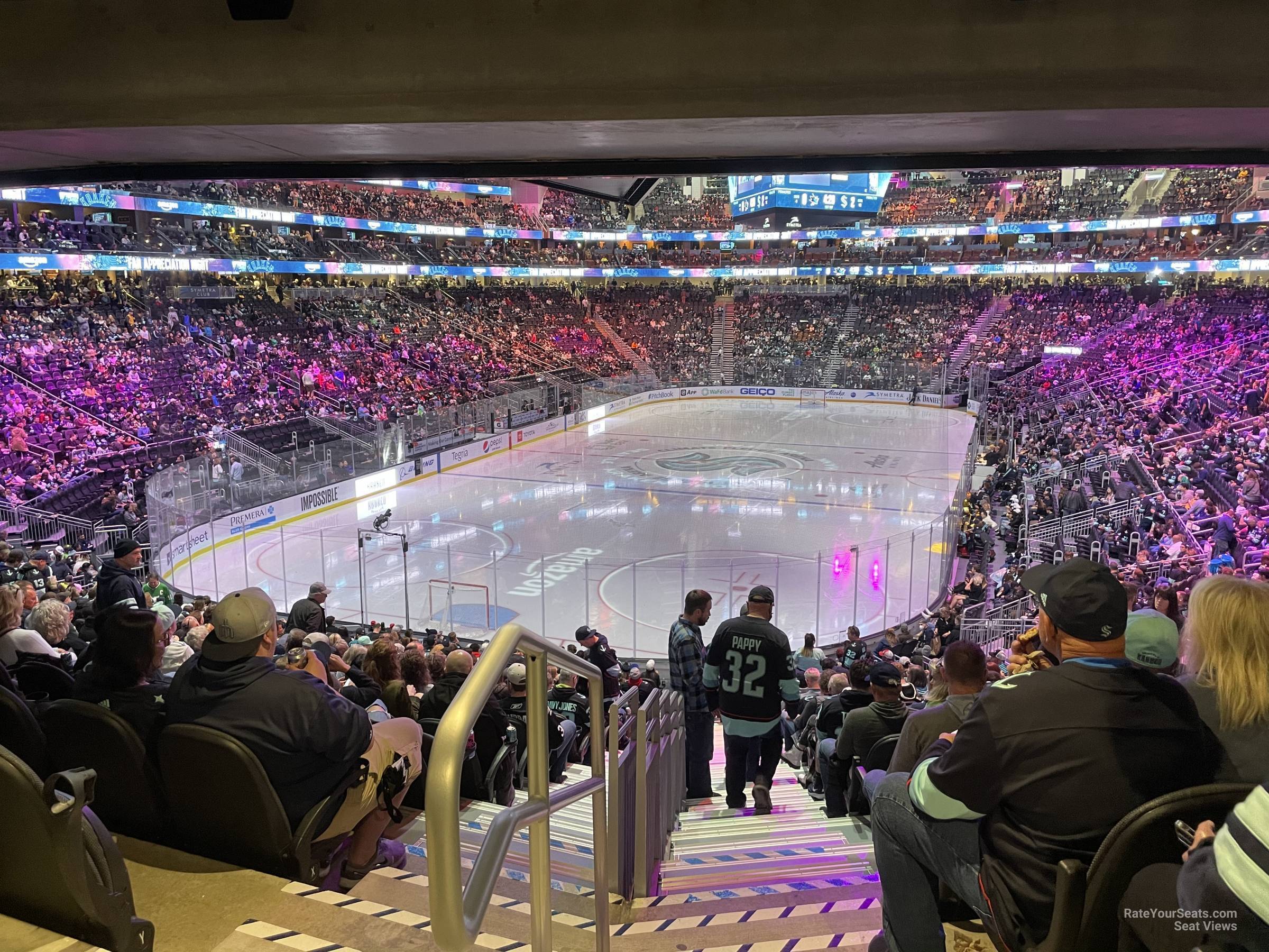 section 19 seat view  for hockey - climate pledge arena