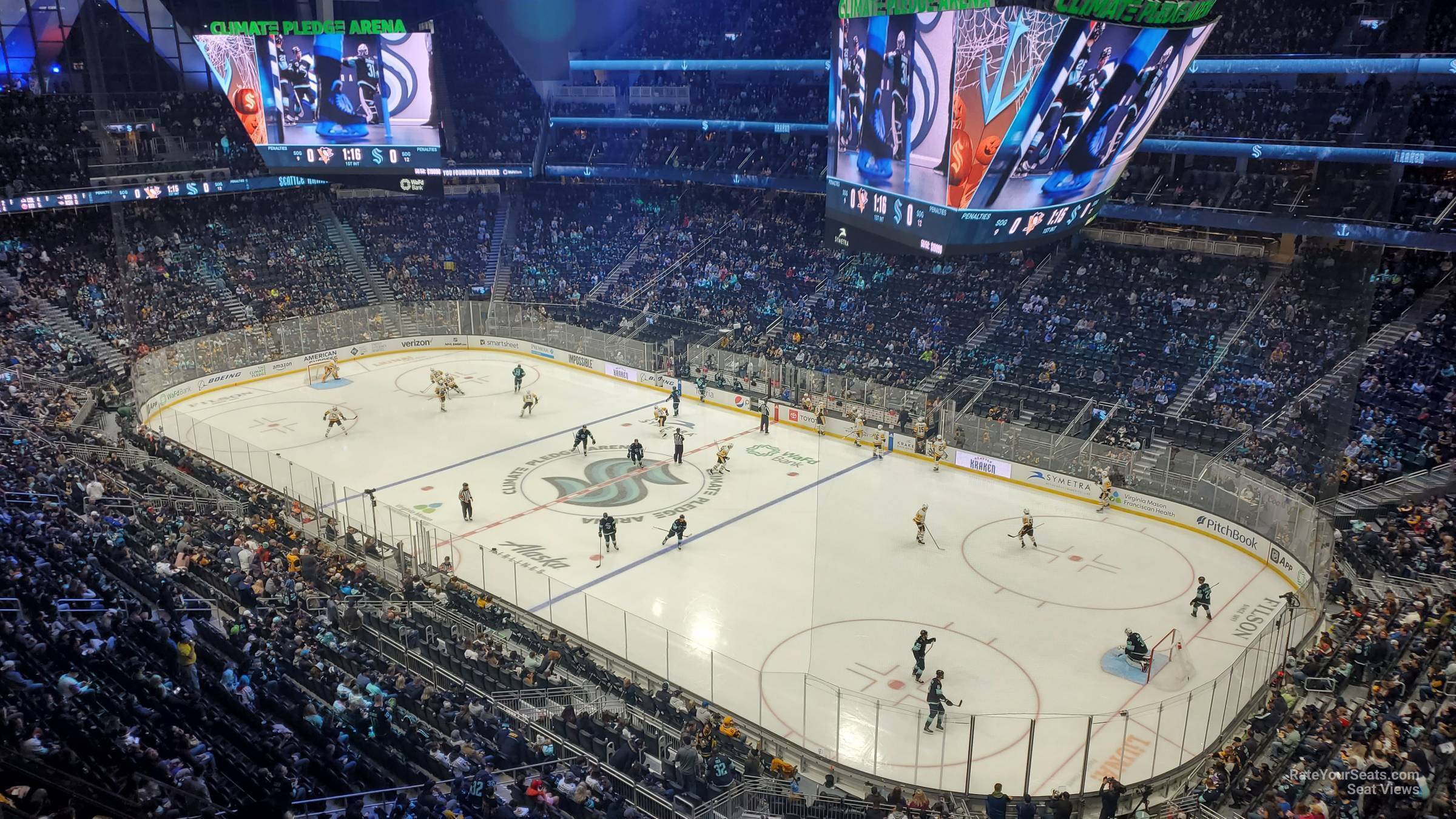 section 211, row a seat view  for hockey - climate pledge arena