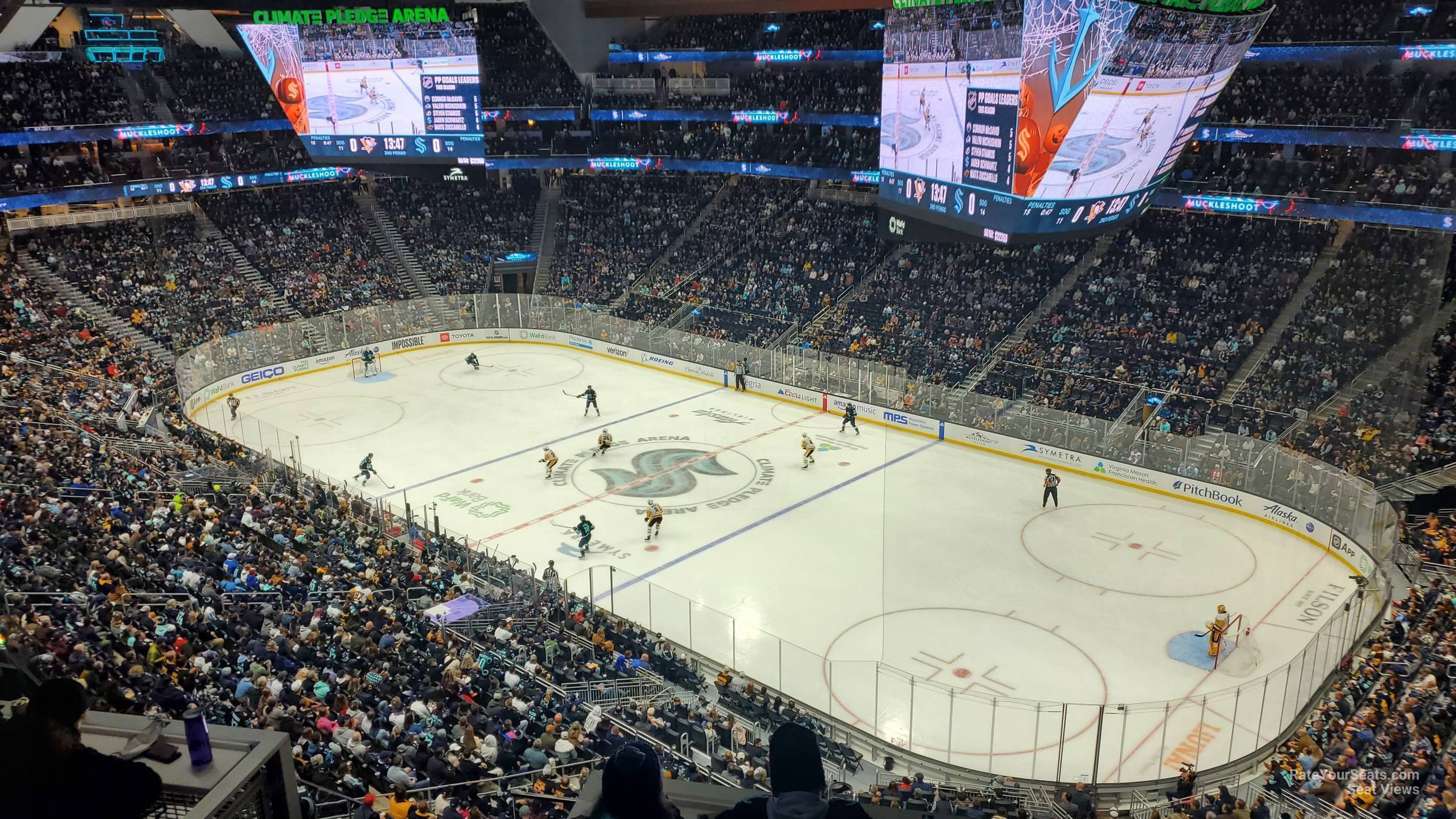 section 224, row a seat view  for hockey - climate pledge arena