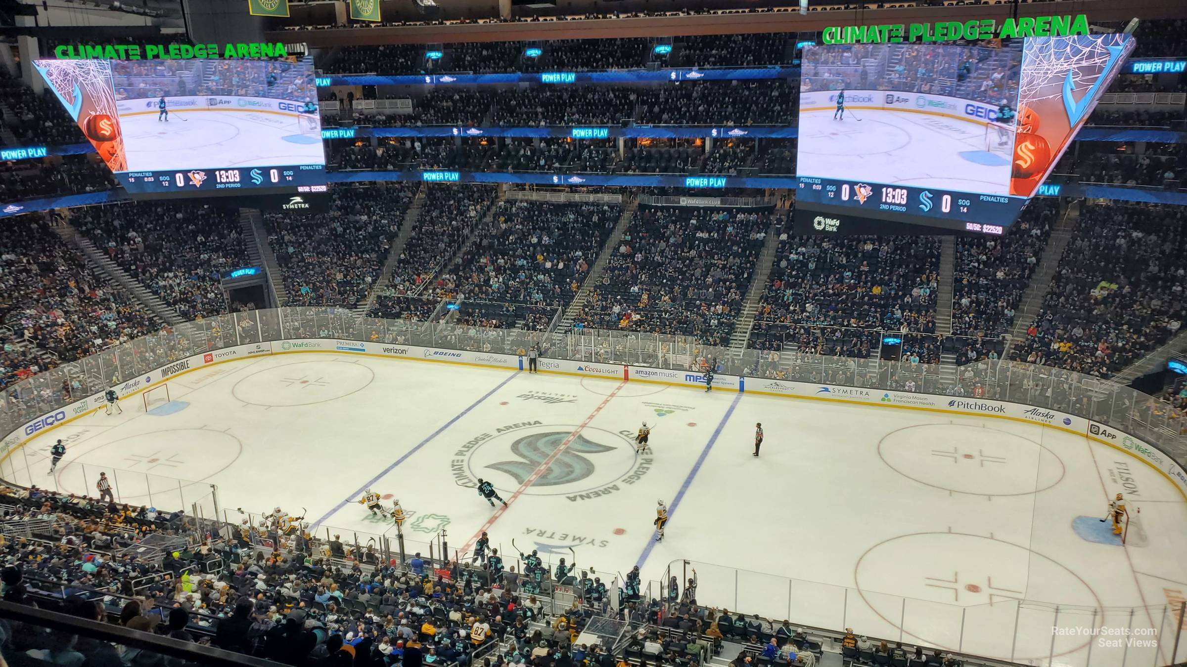 section 226, row c seat view  for hockey - climate pledge arena