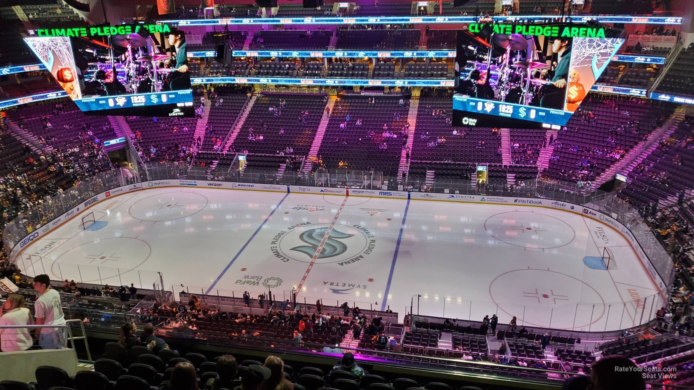 section 226, row k seat view  for hockey - climate pledge arena