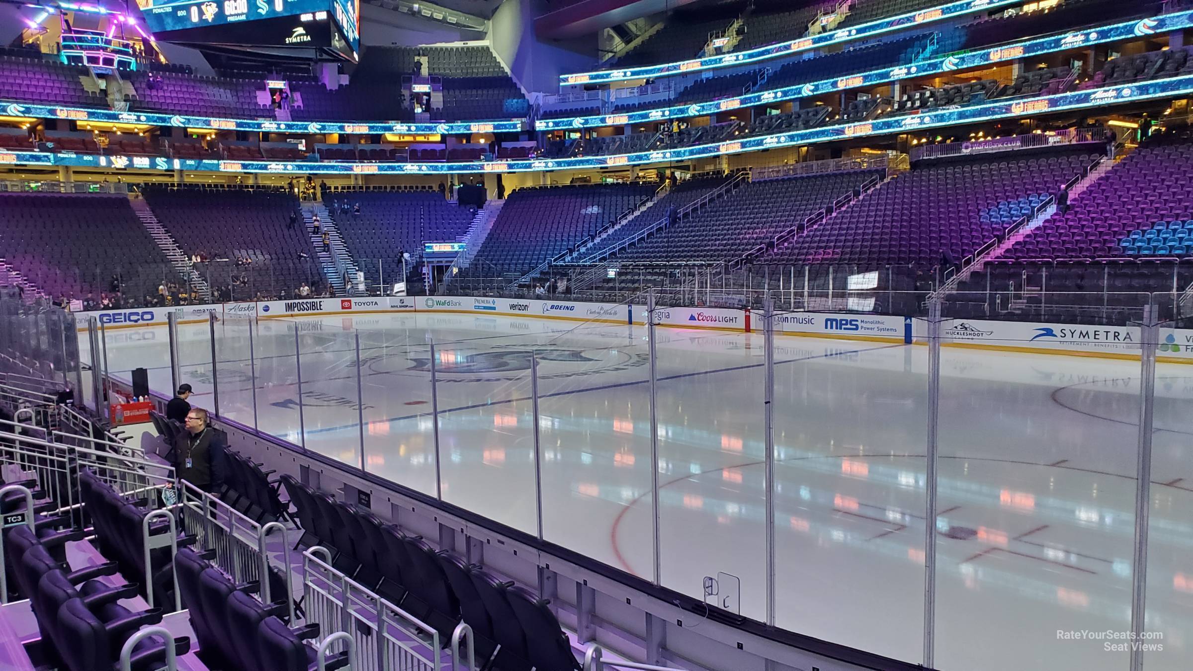 section 24, row g seat view  for hockey - climate pledge arena
