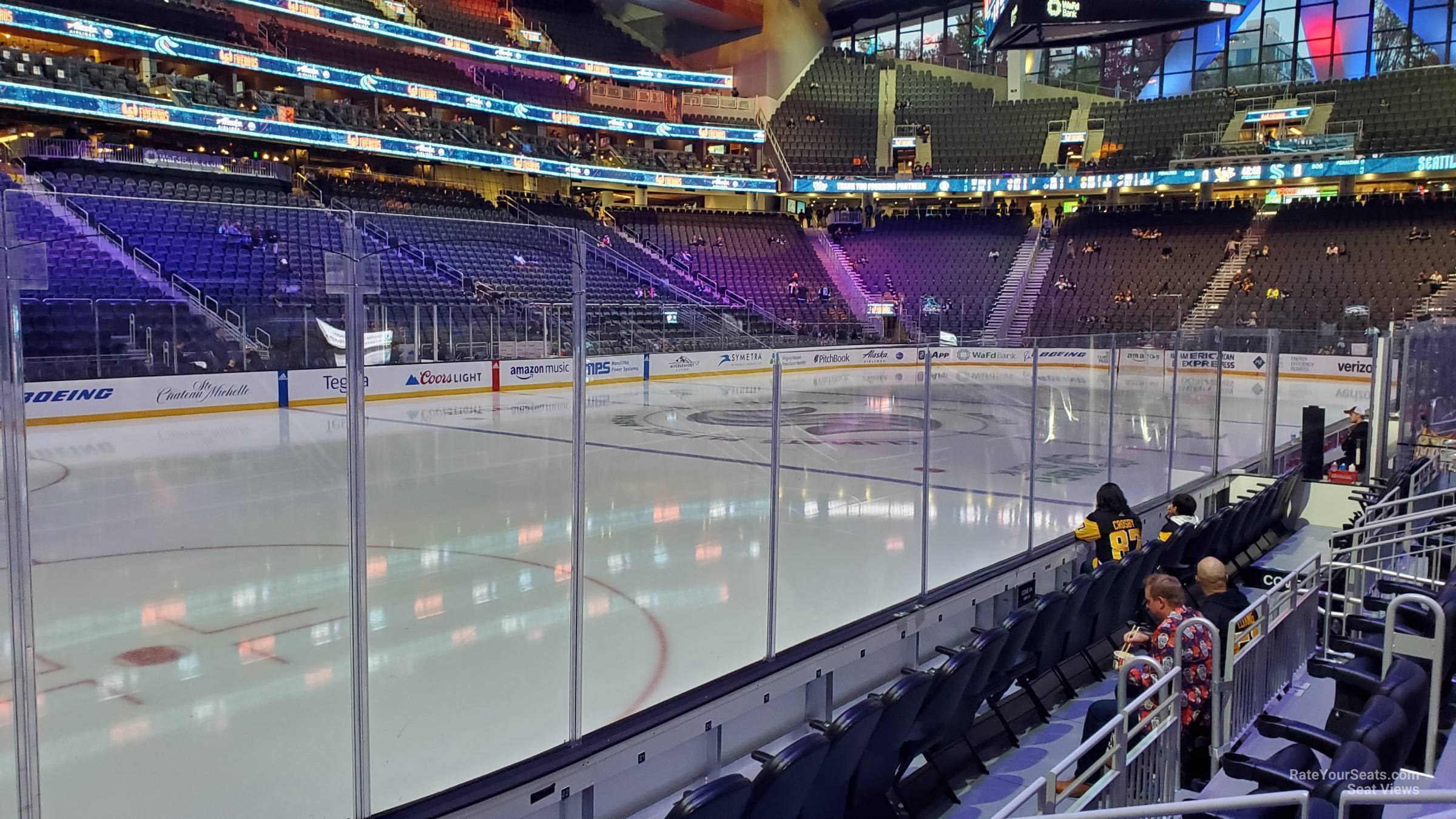 section 4, row e seat view  for hockey - climate pledge arena