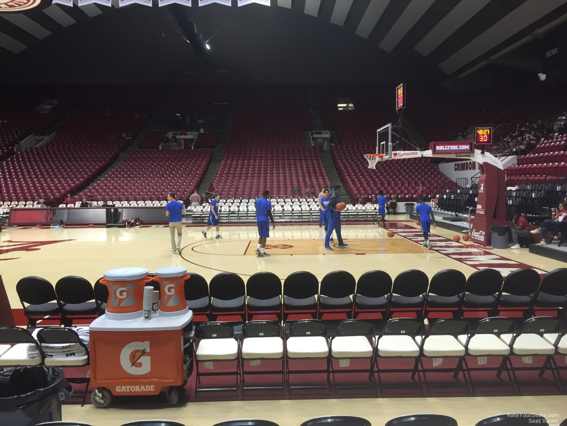 section c, row 1 seat view  - coleman coliseum