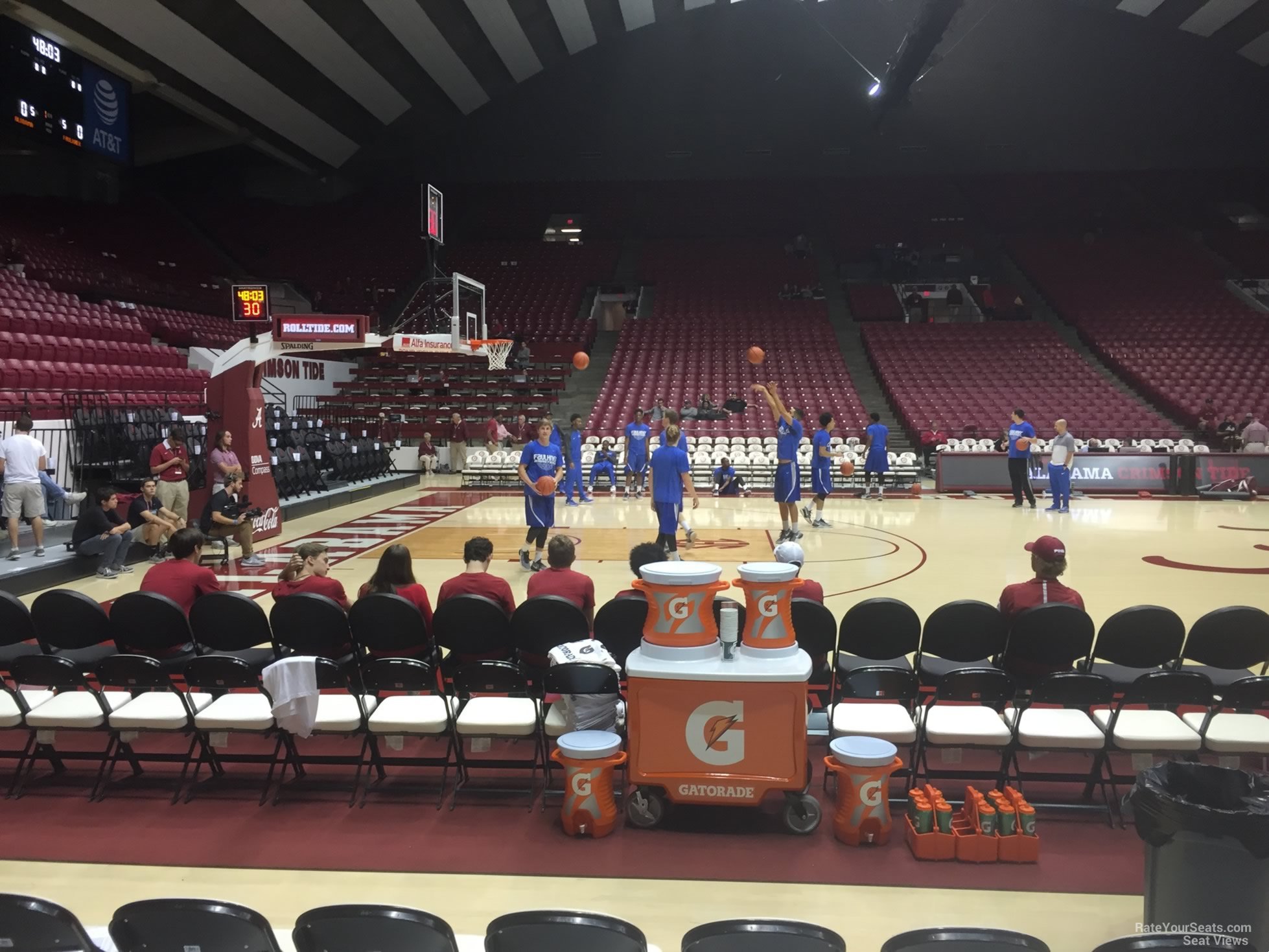 floor e seat view  - coleman coliseum