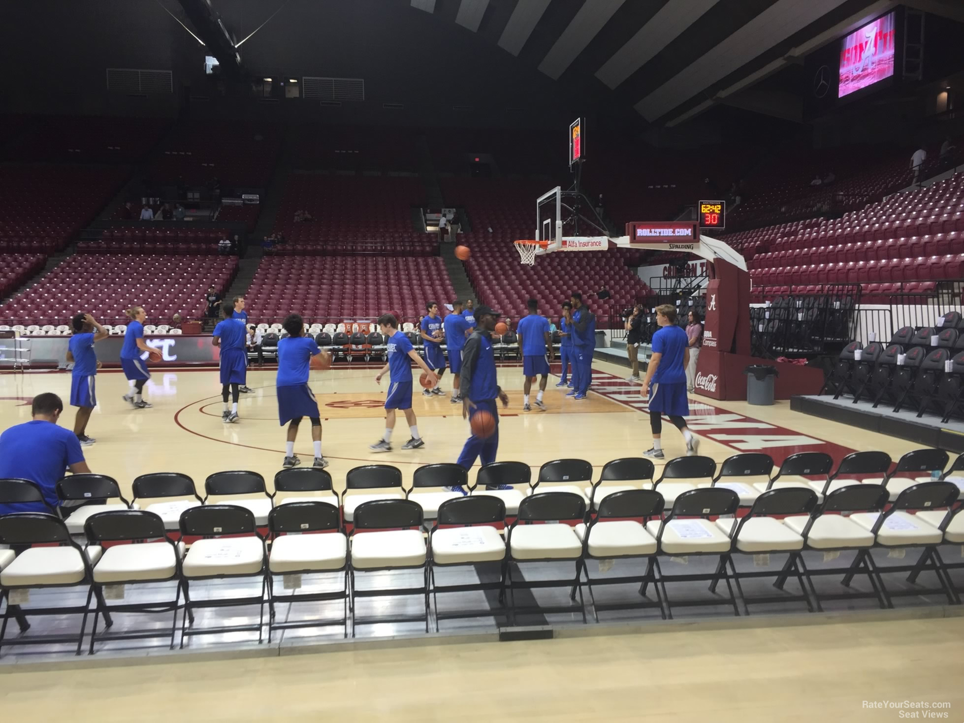 floor p seat view  - coleman coliseum