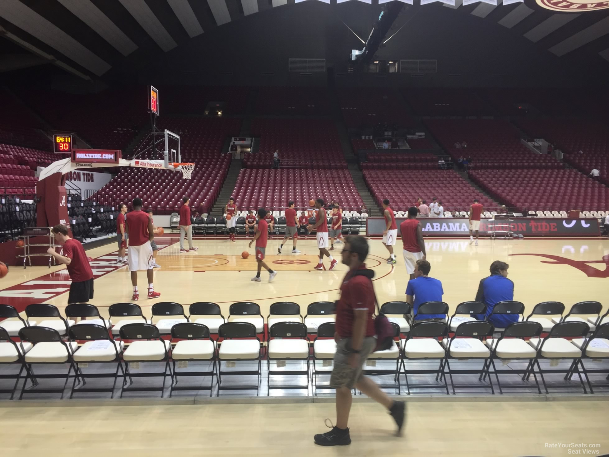 floor r seat view  - coleman coliseum